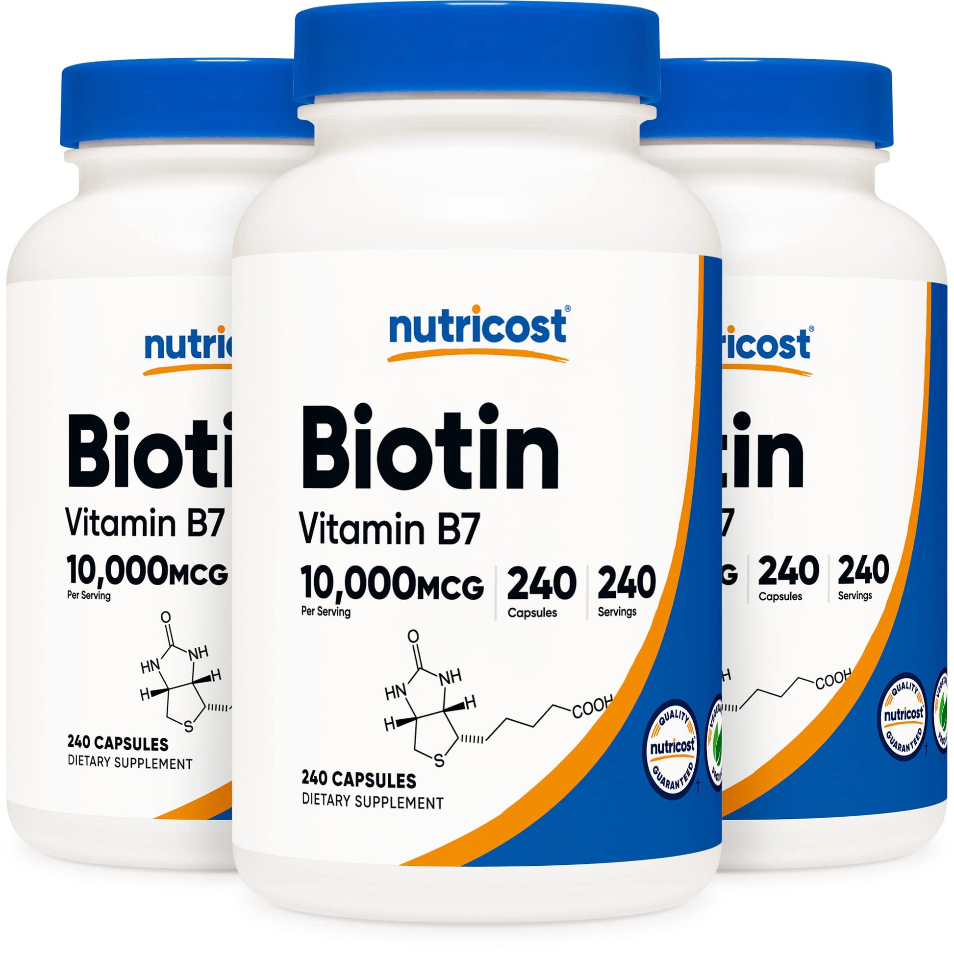 Nutricost Biotin (Vitamin B7) 10,000mcg Capsules 720