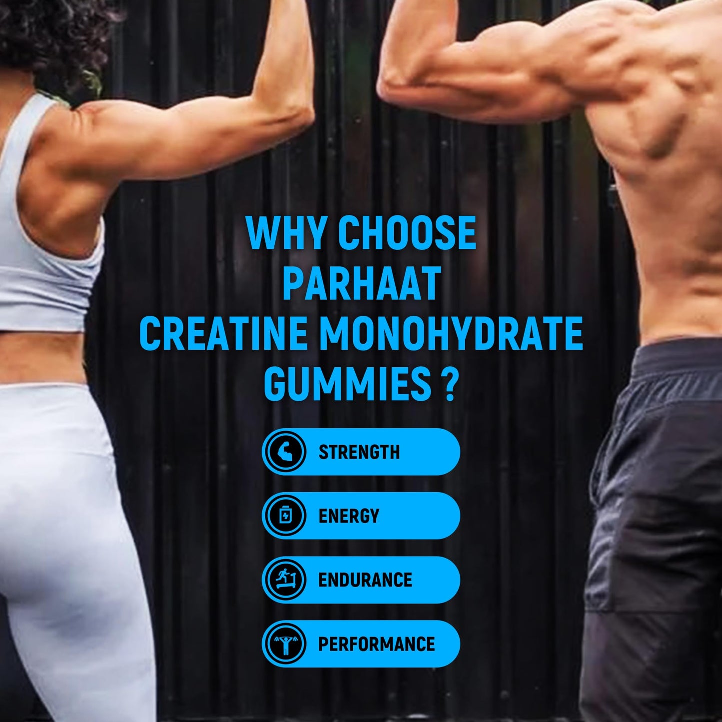 Parhaat Creatine Monohydrate Gummies 90 Count