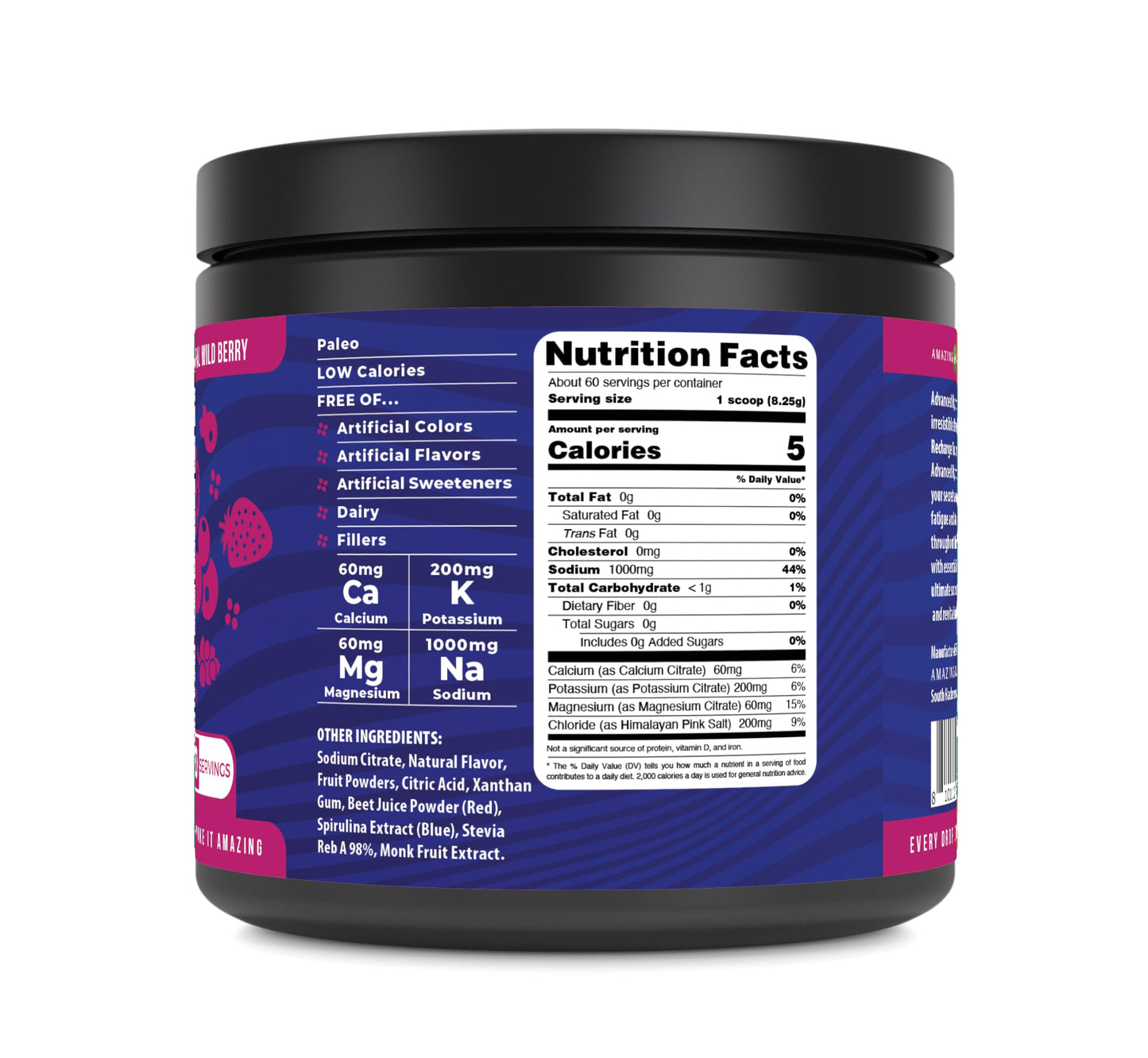 Amazing Nutrition Advanced Hydration Electrolyte Powder 7.5 oz
