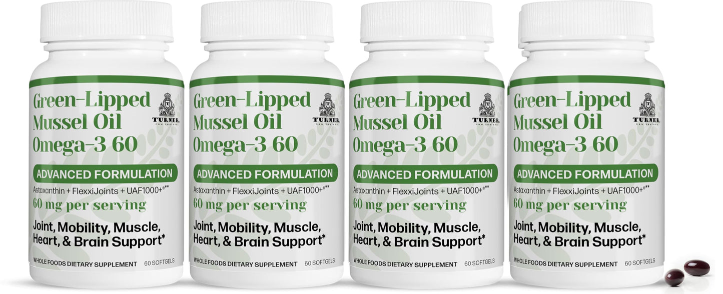 TURNER New Zealand Green Lipped Omega-3 Mussel Oil Capsule 240