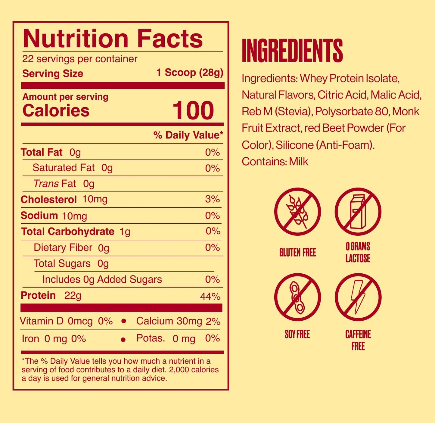 SEEQ Clear Protein Powder Strawberry Lemonade, 22 Servings