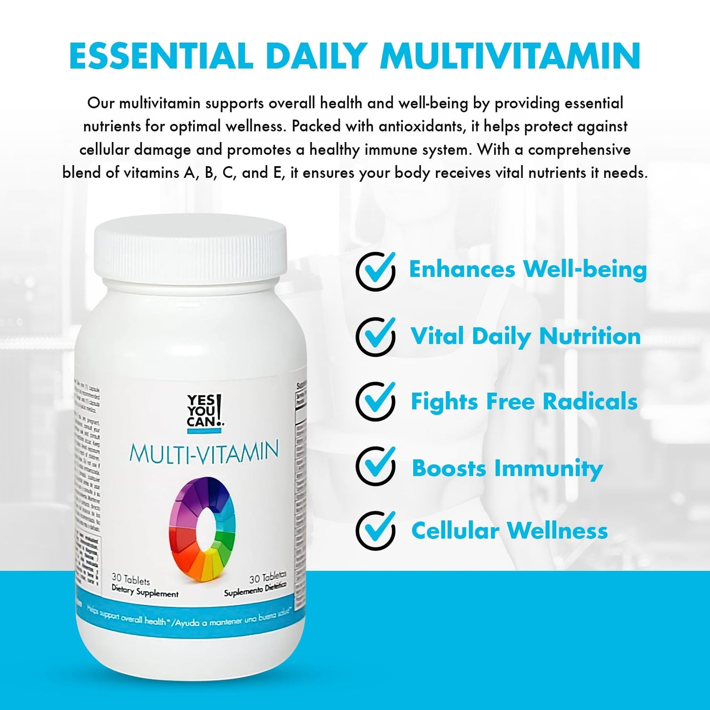 Yes You Can! Daily Multivitamins for Men and Women Tablet 30 Tablets