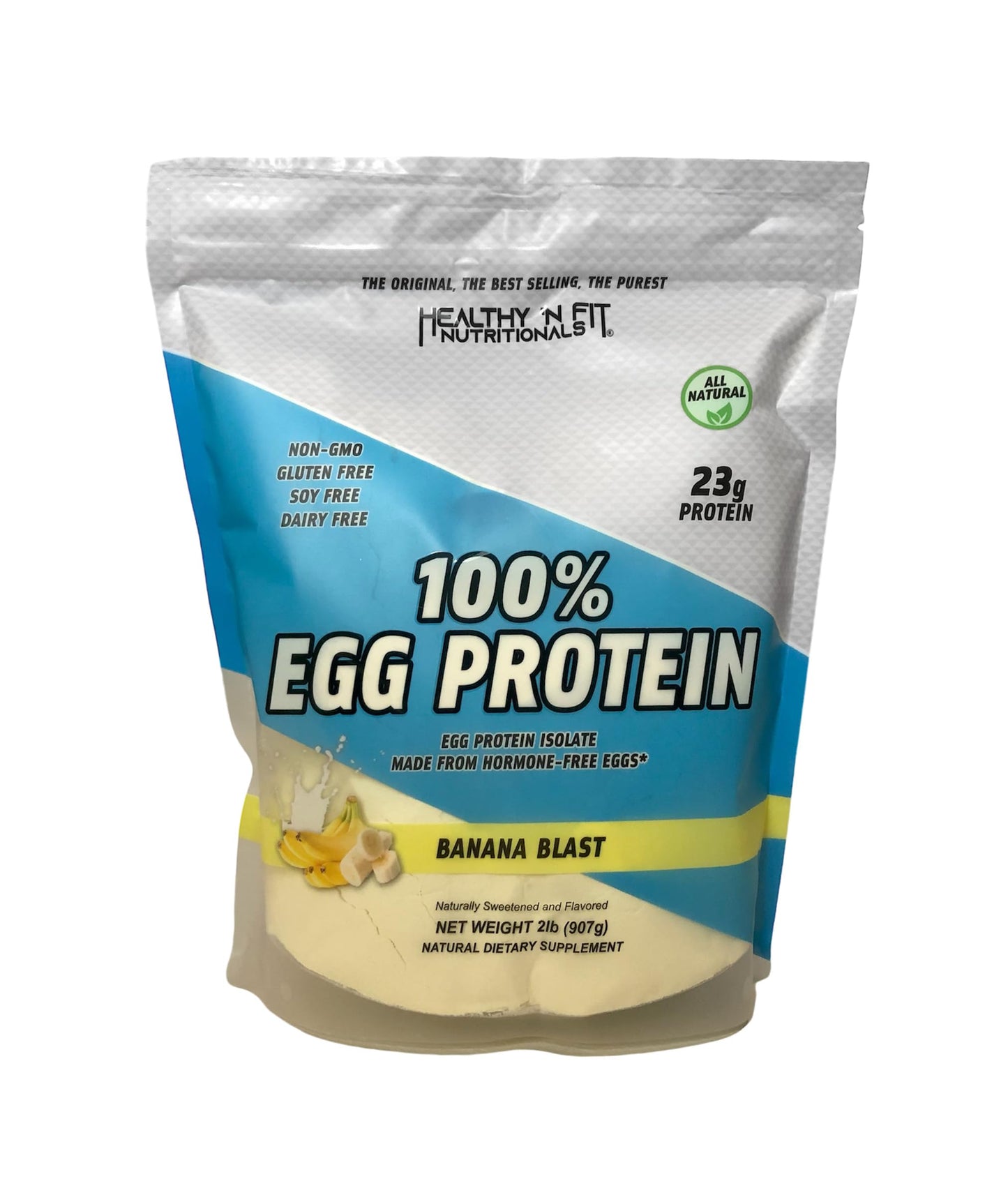 Healthy 'N Fit 100% Egg White Protein Powder Banana, 64 Servings