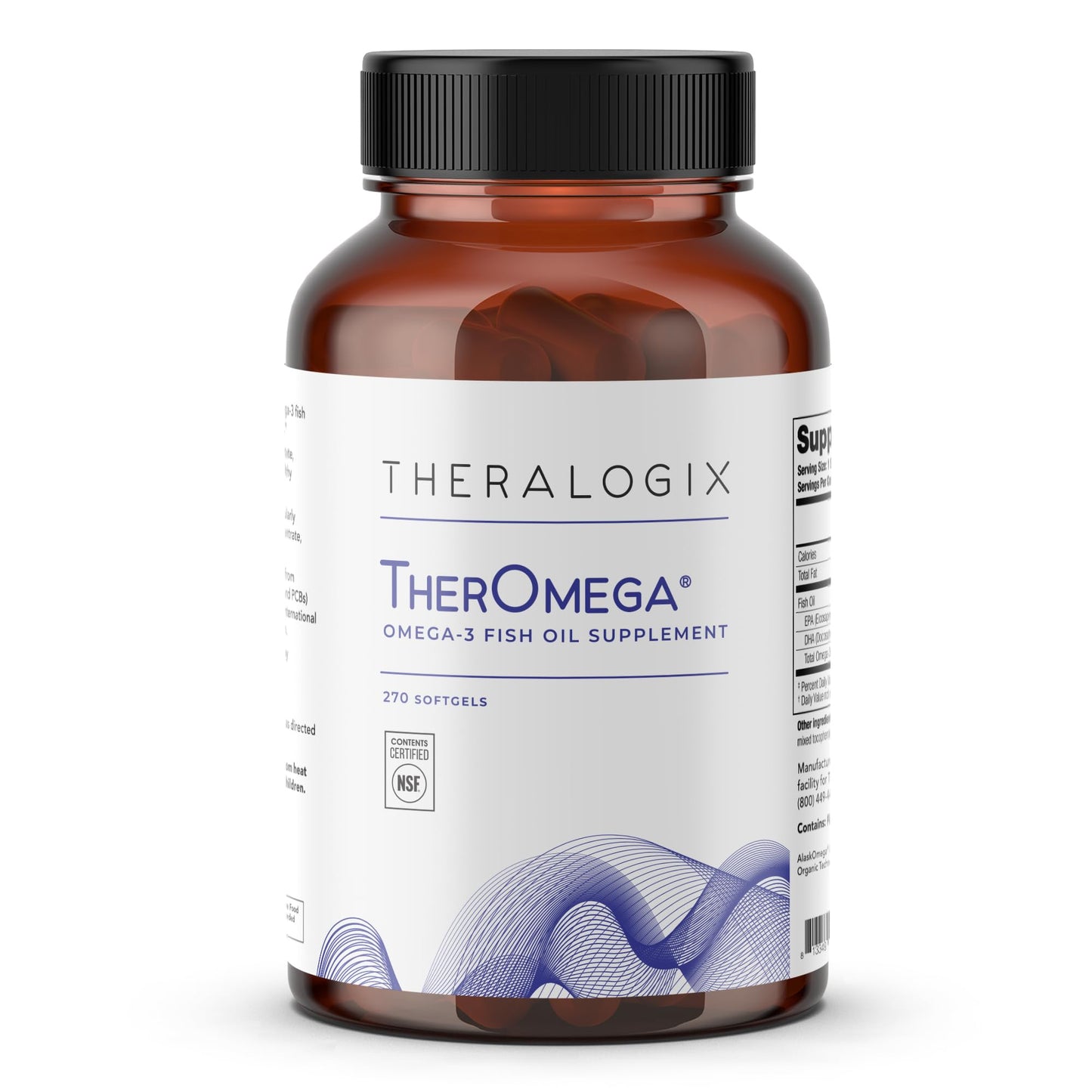 Theralogix TherOmega Omega-3 Fish Oil Supplement Softgel 270 Softgels