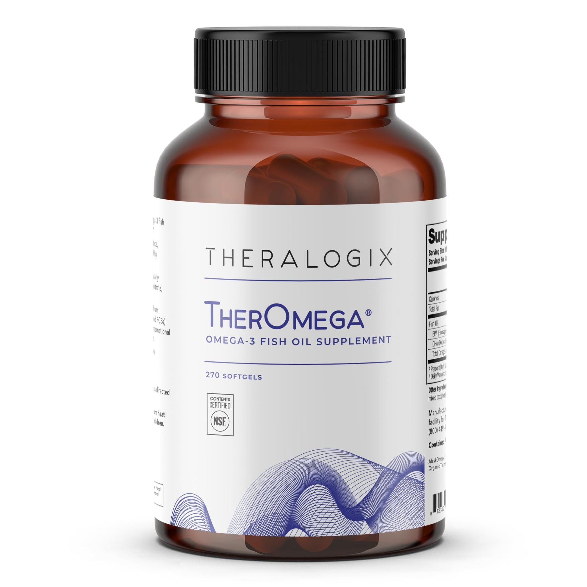 Theralogix TherOmega Omega-3 Fish Oil Supplement Softgel 270 Softgels
