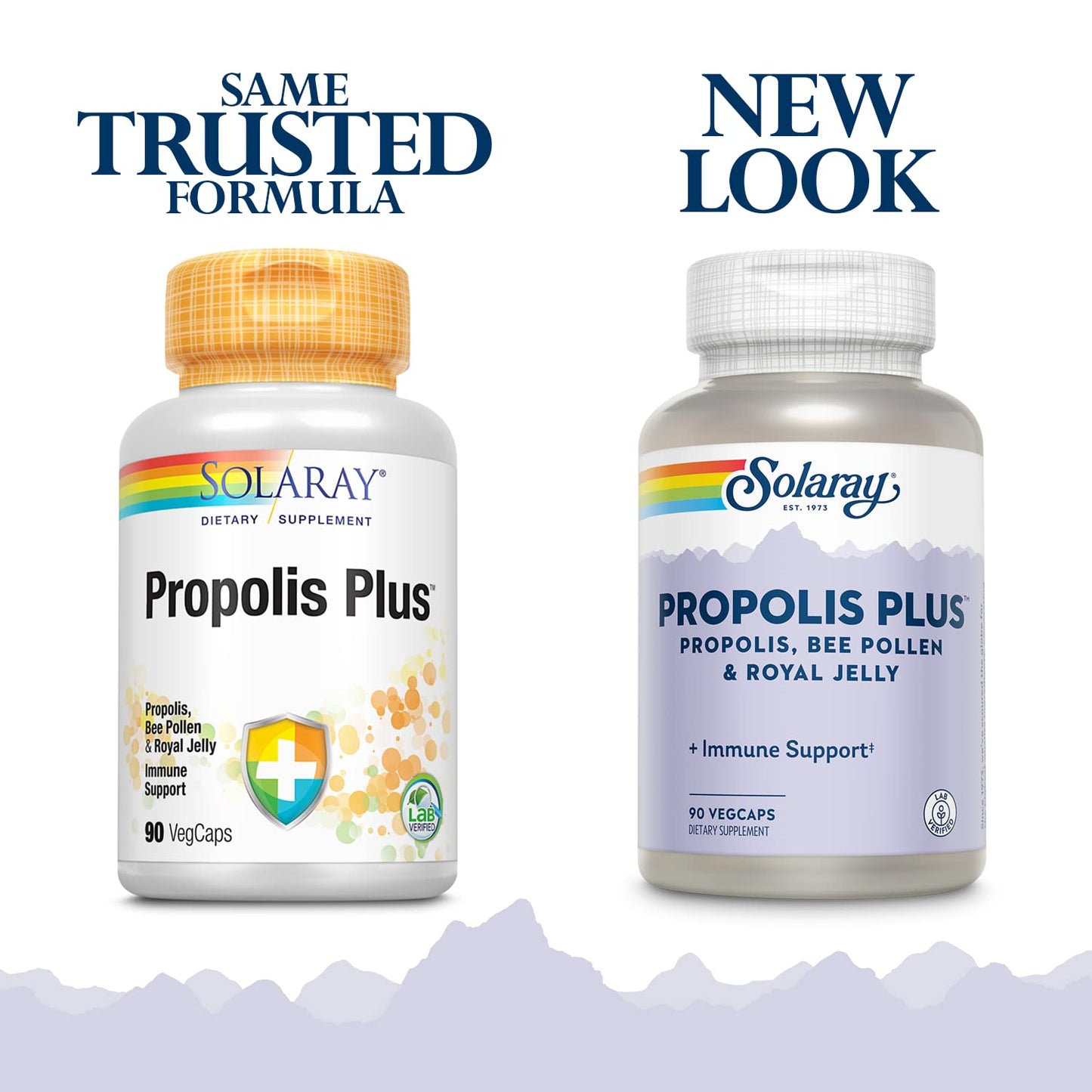 Solaray Propolis Plus Immune Support Supplement 90 VegCaps