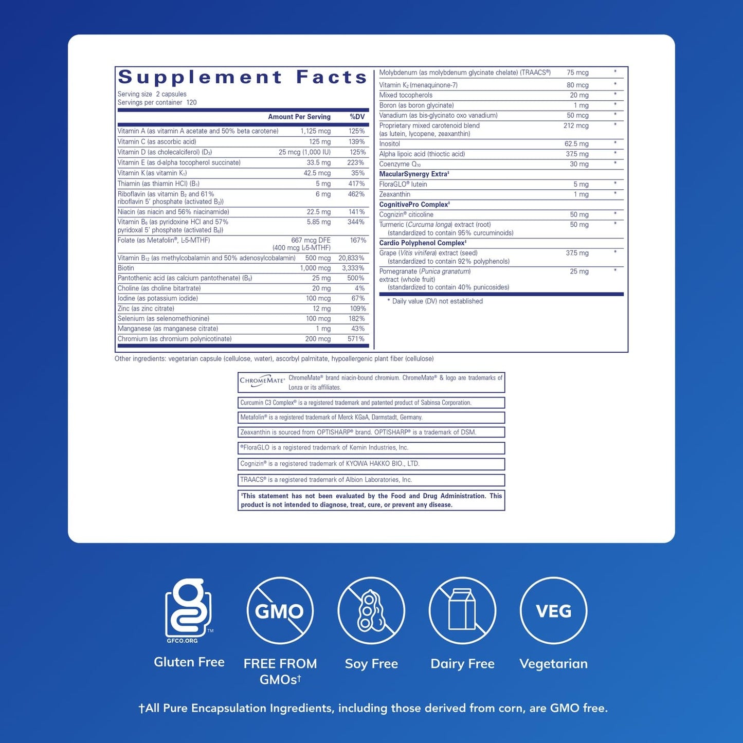 Pure Encapsulations Longevity Nutrients Capsules 240