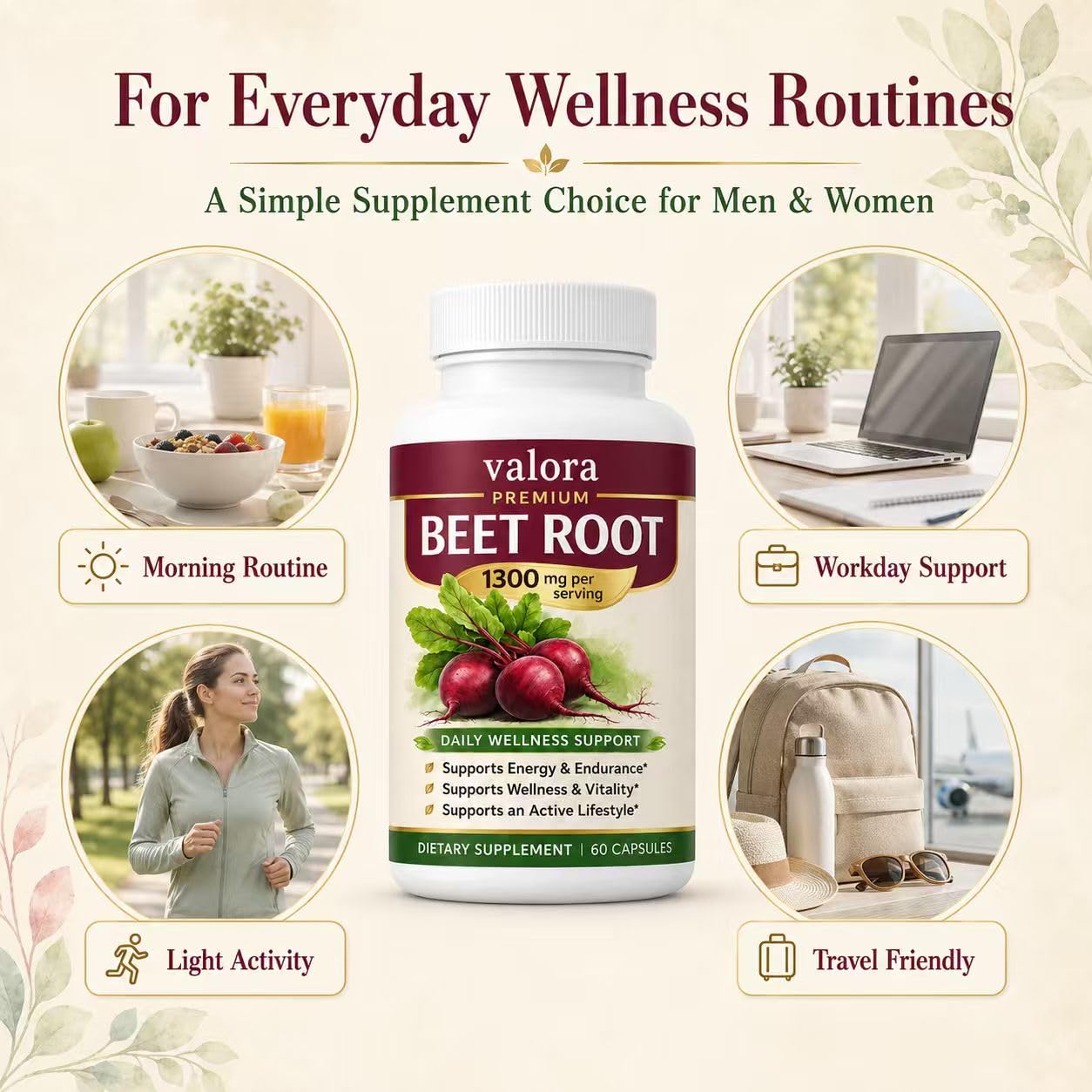 Valora Beetroot Capsules 60 Count
