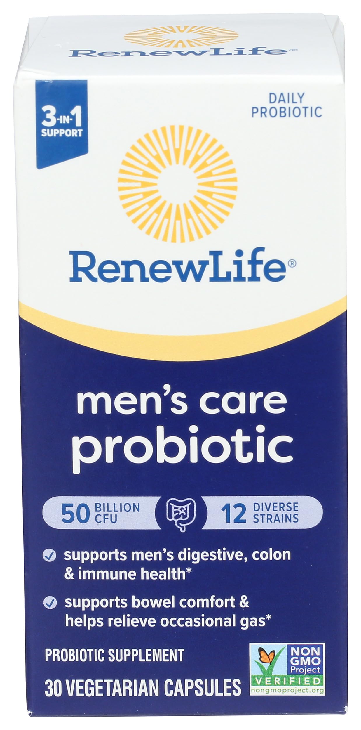 Renew Life Men's Care Probiotic 50B Capsules 30 Count