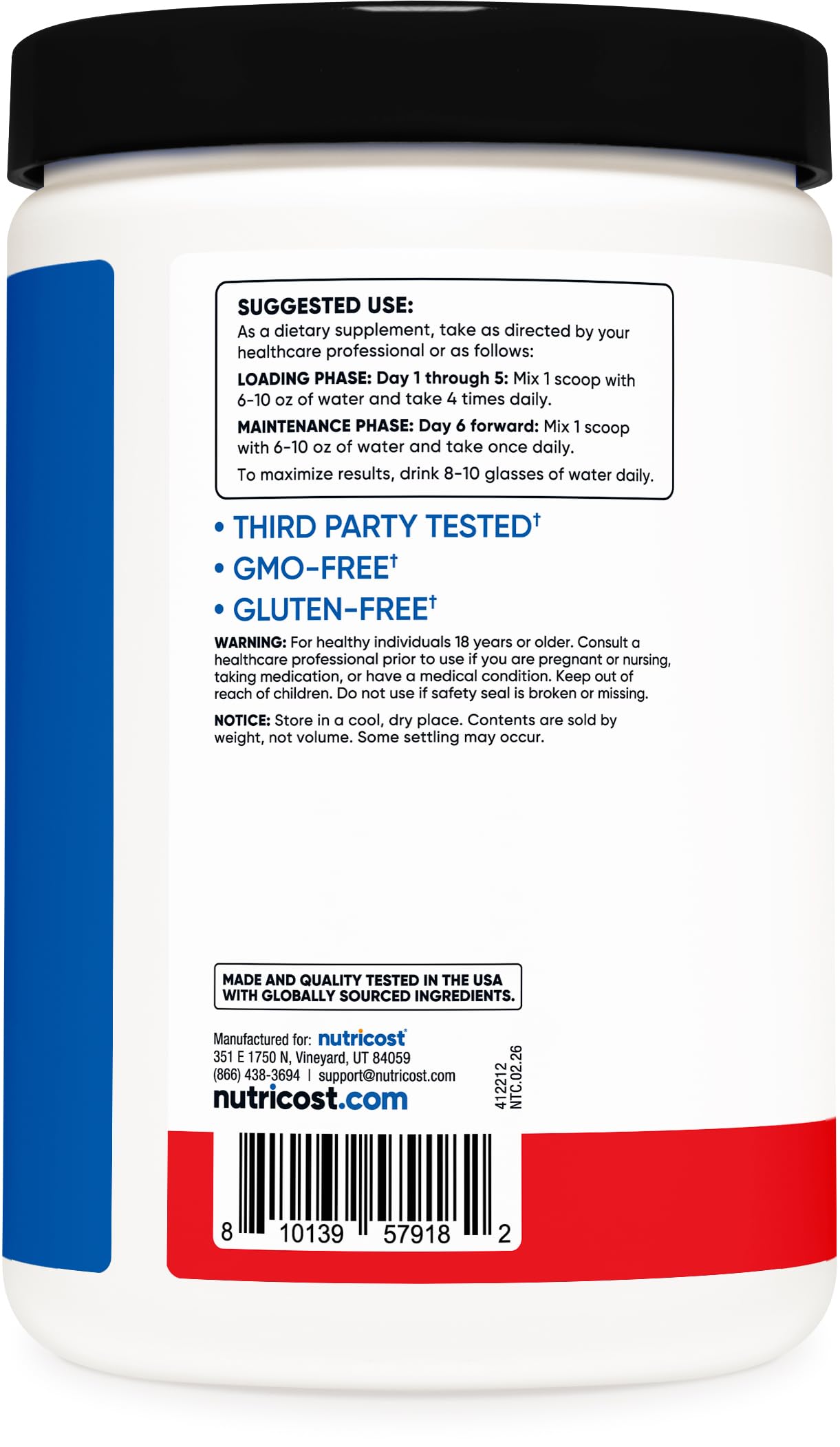 Nutricost Creatine Monohydrate Powder 17.6