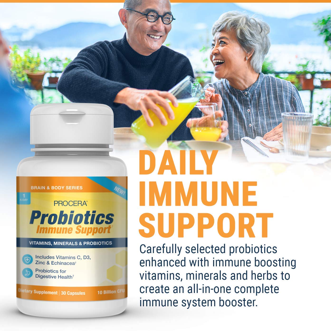 Procera Immune Probiotic 11 Billion CFU Capsule, 60 Count
