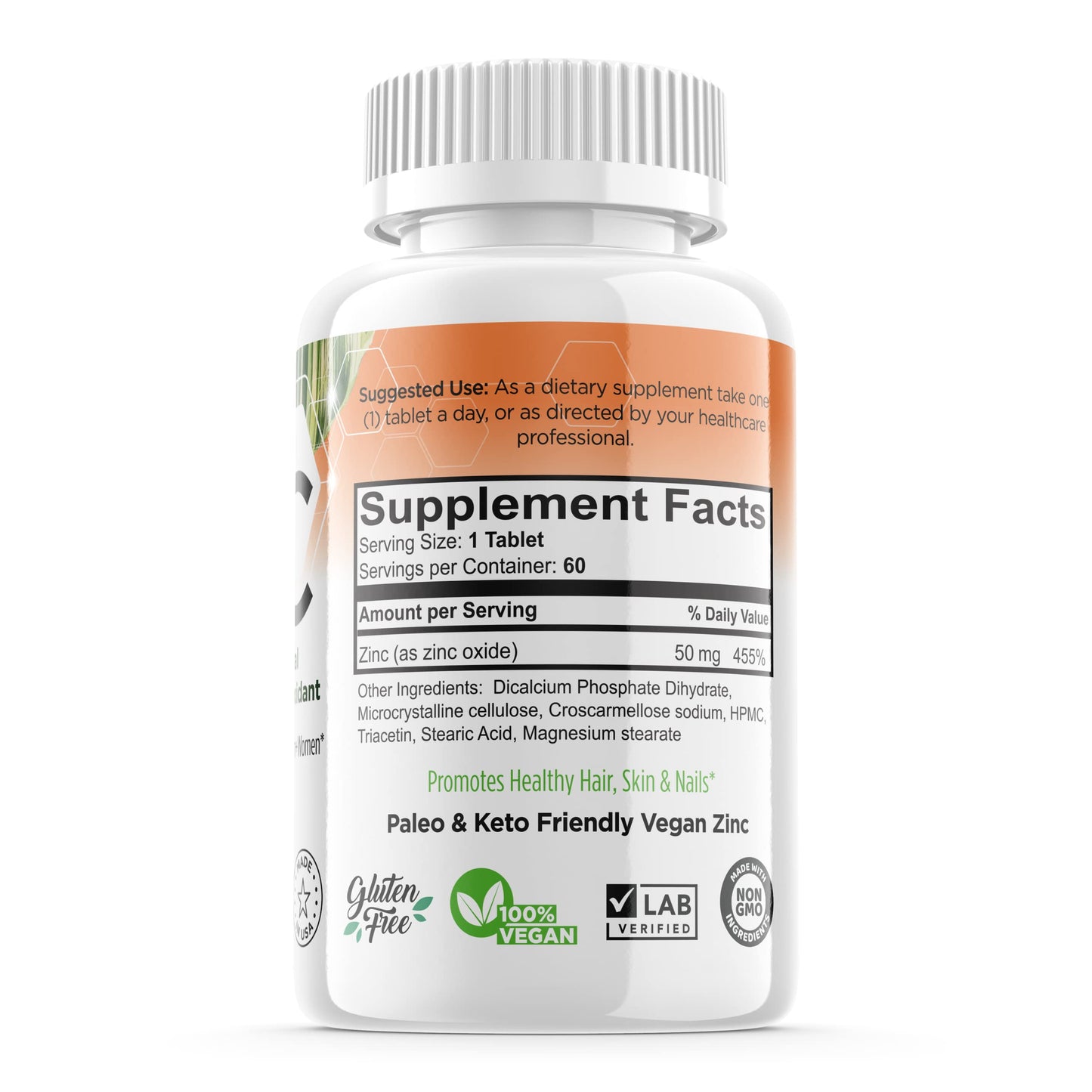 FORTE NATURALS Zinc 50mg Tablets, 60 Tablets