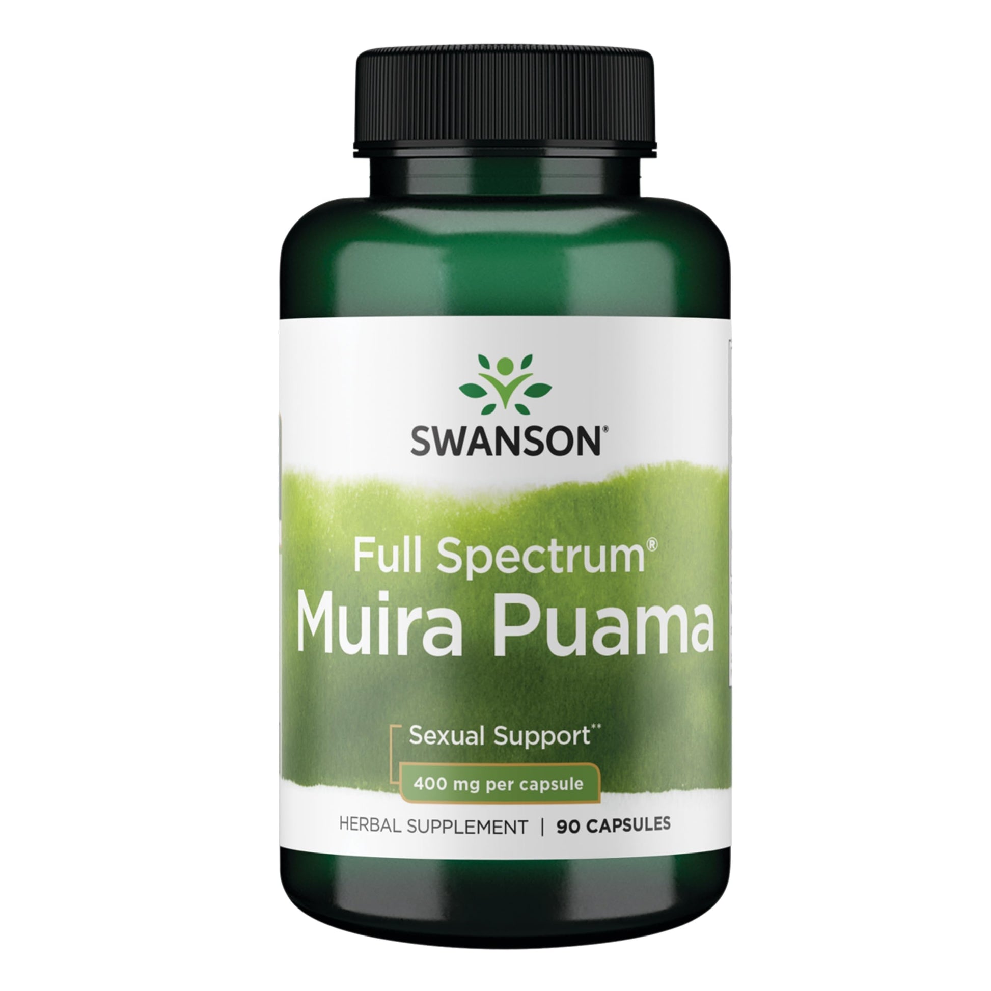 Swanson Muira Puama Root 400 mg Capsules, 90 Count
