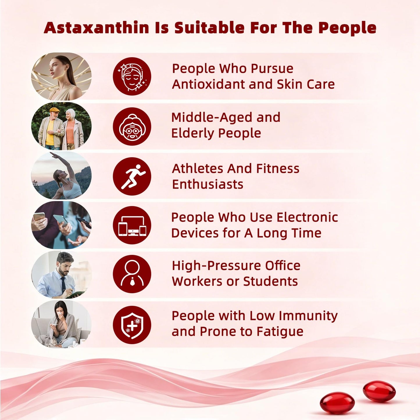 VITARENEW Astaxanthin 24mg Complex with Phosphatidylcholine, Lutein & Vitamin E High-Absorption Softgel 80 Softgels