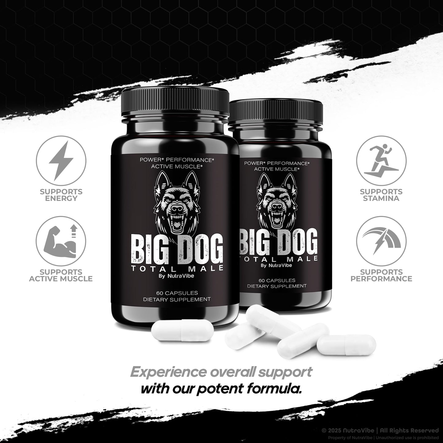 NutraVibe Big Dog Total 60 Capsules