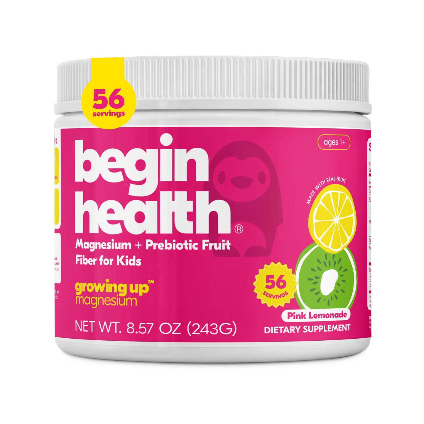 Begin Health Daily Growing Up Magnesium Drink for Kids Powder, 8.57 oz