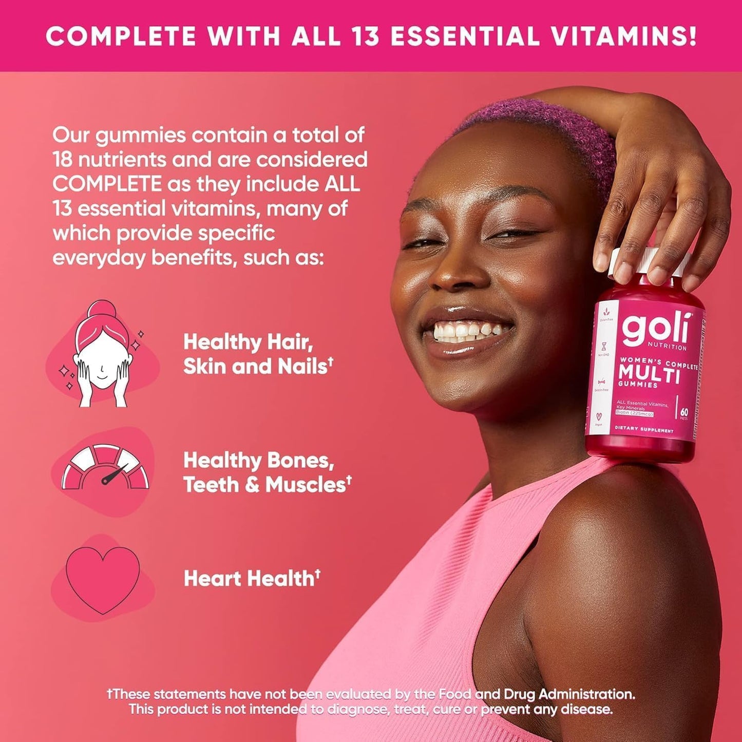 Goli Women's Multivitamin Gummies 60 Count
