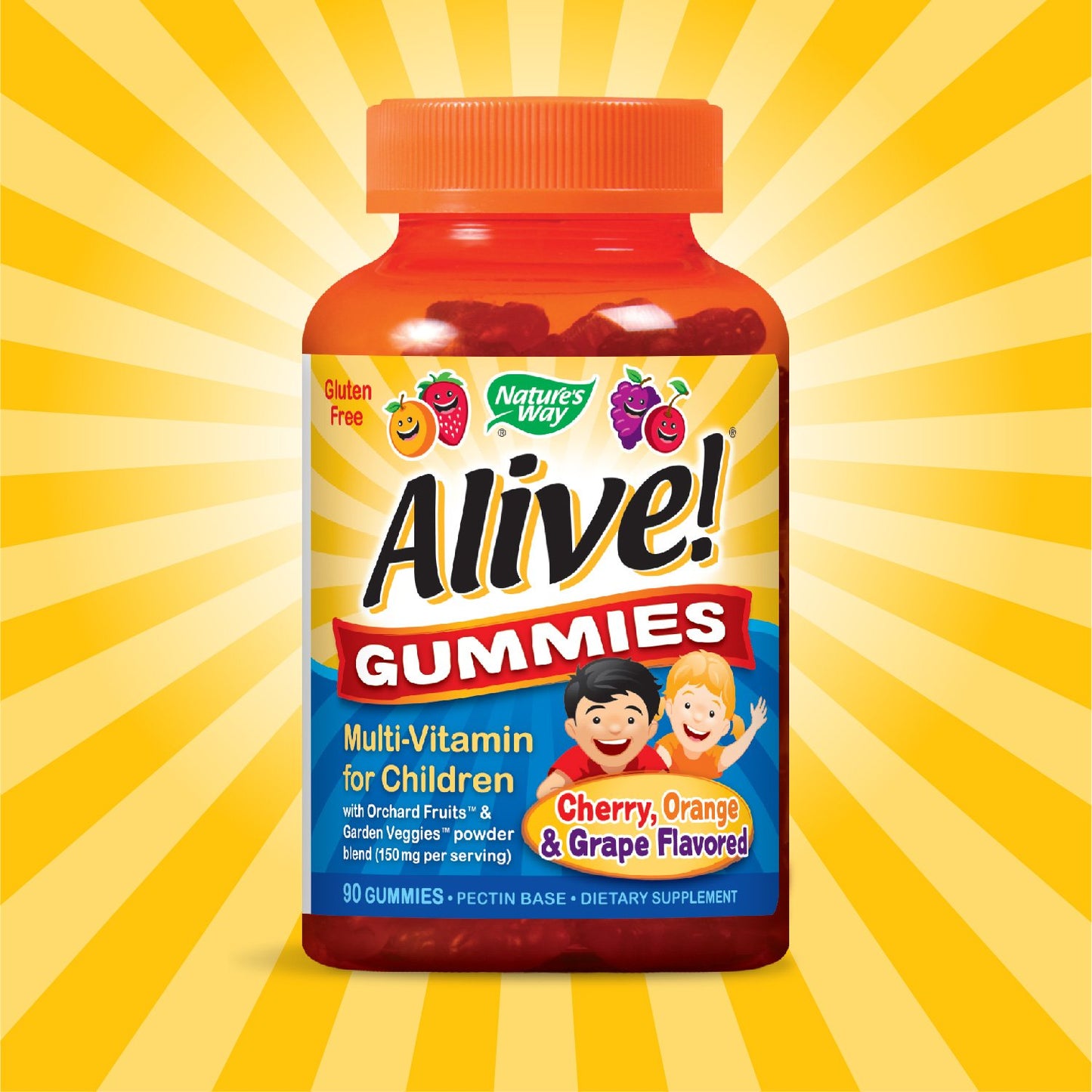 Nature's Way Alive Children's Multi-Vitamin Gummies, 90 Count