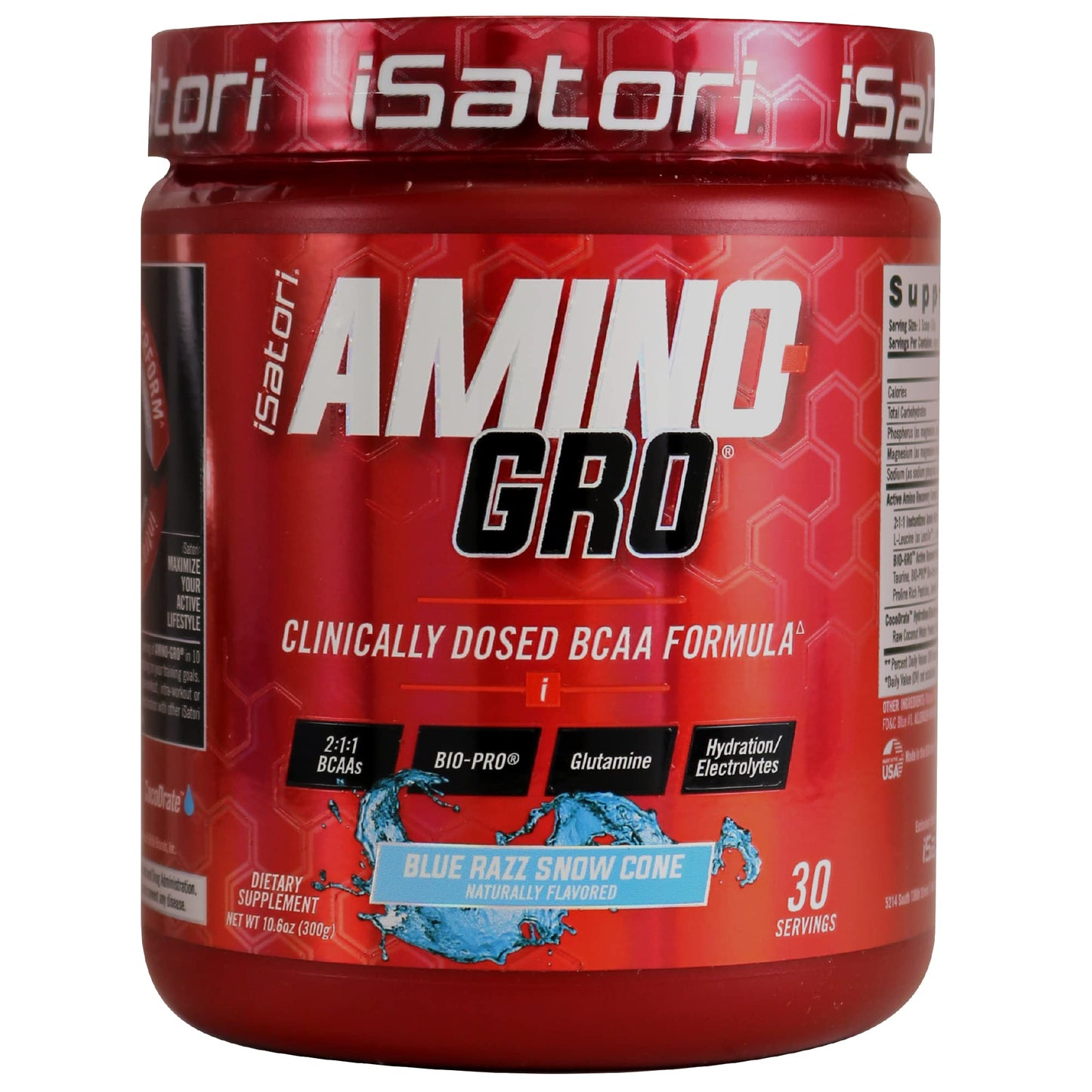iSatori Amino-GRO BCAA Powder, 5.5 Ounce
