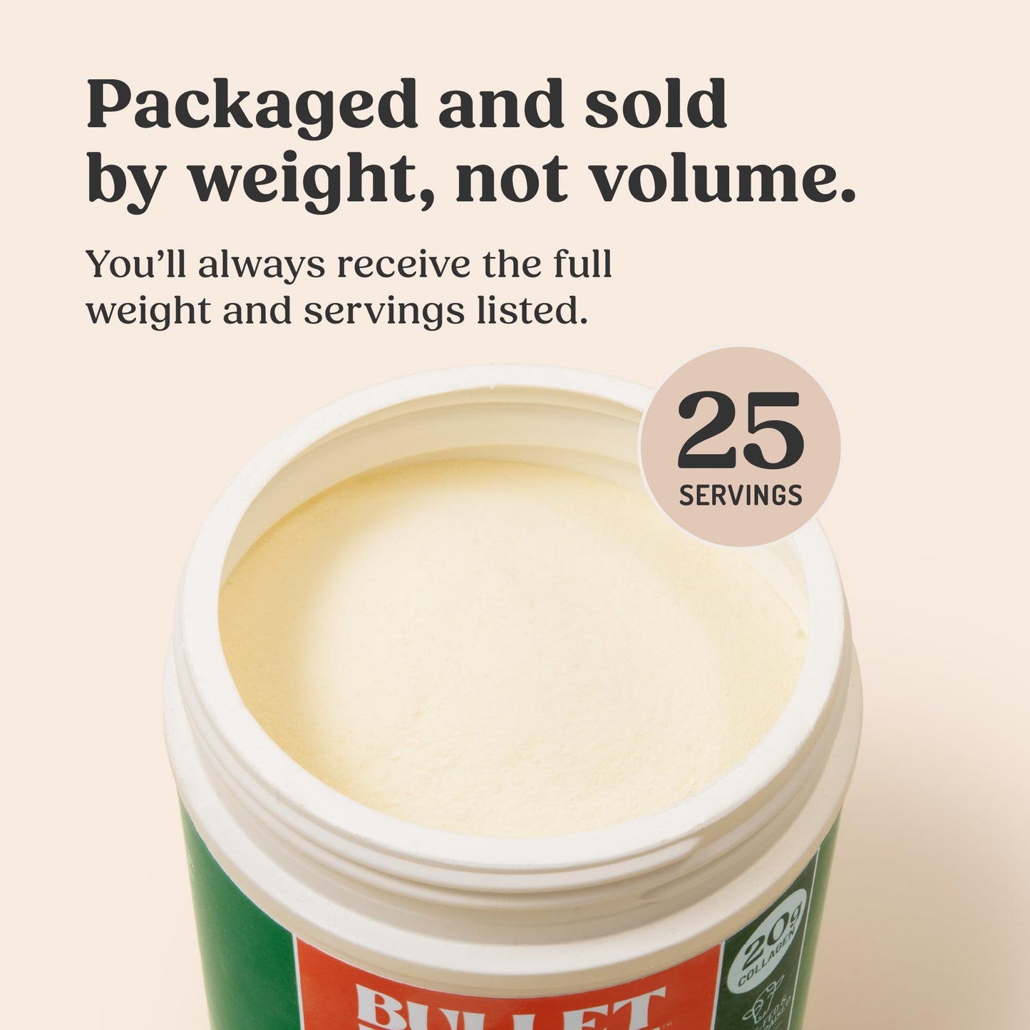 Bulletproof Unflavored Collagen Peptides Powder, 17.6 Ounces