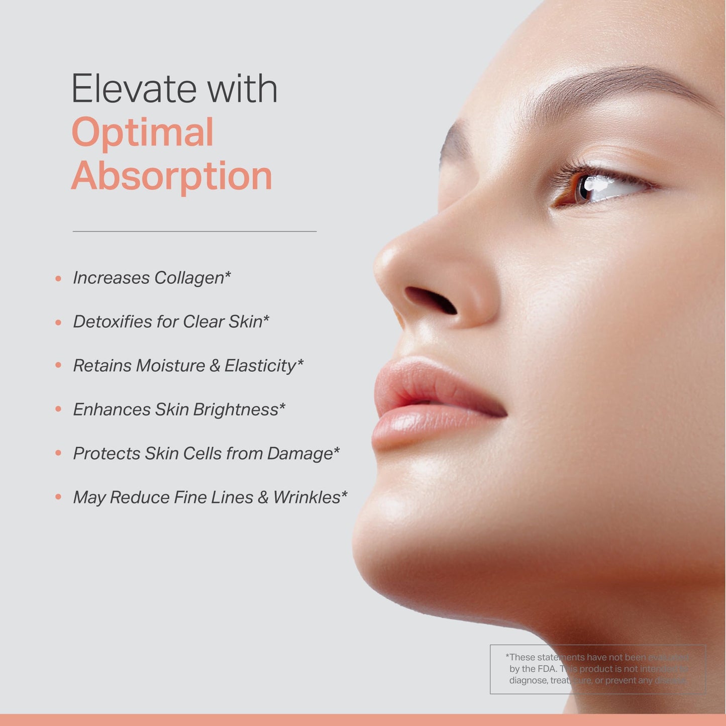 Anew Vita Liposomal Glutathione Complex with Marine Collagen, Liposomal Vitamin C - Skin Care Supplement, 60 Capsules