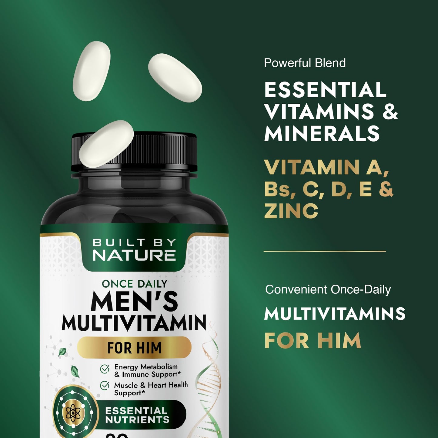 Built by Nature Multivitamin for Men 90 Tablets