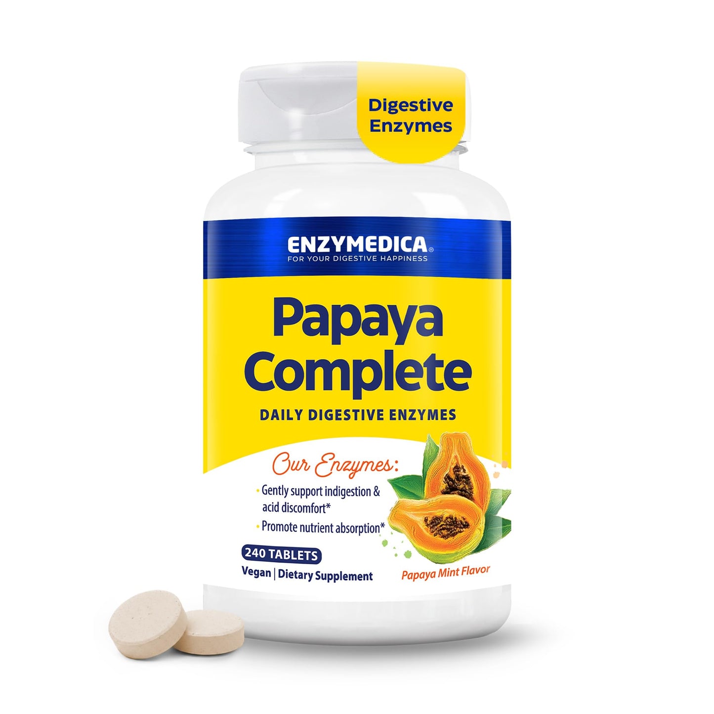 Enzymedica Papaya Complete 240 Tablets