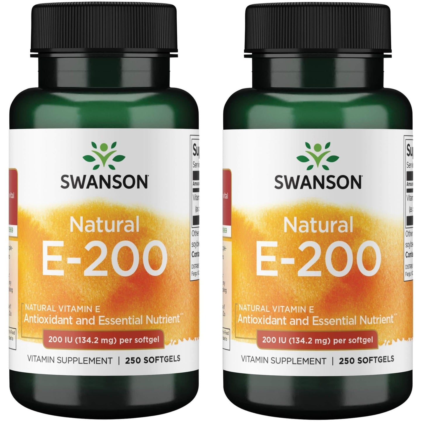 Swanson Vitamin E Heart and Tissue Protection Softgels, 250 count
