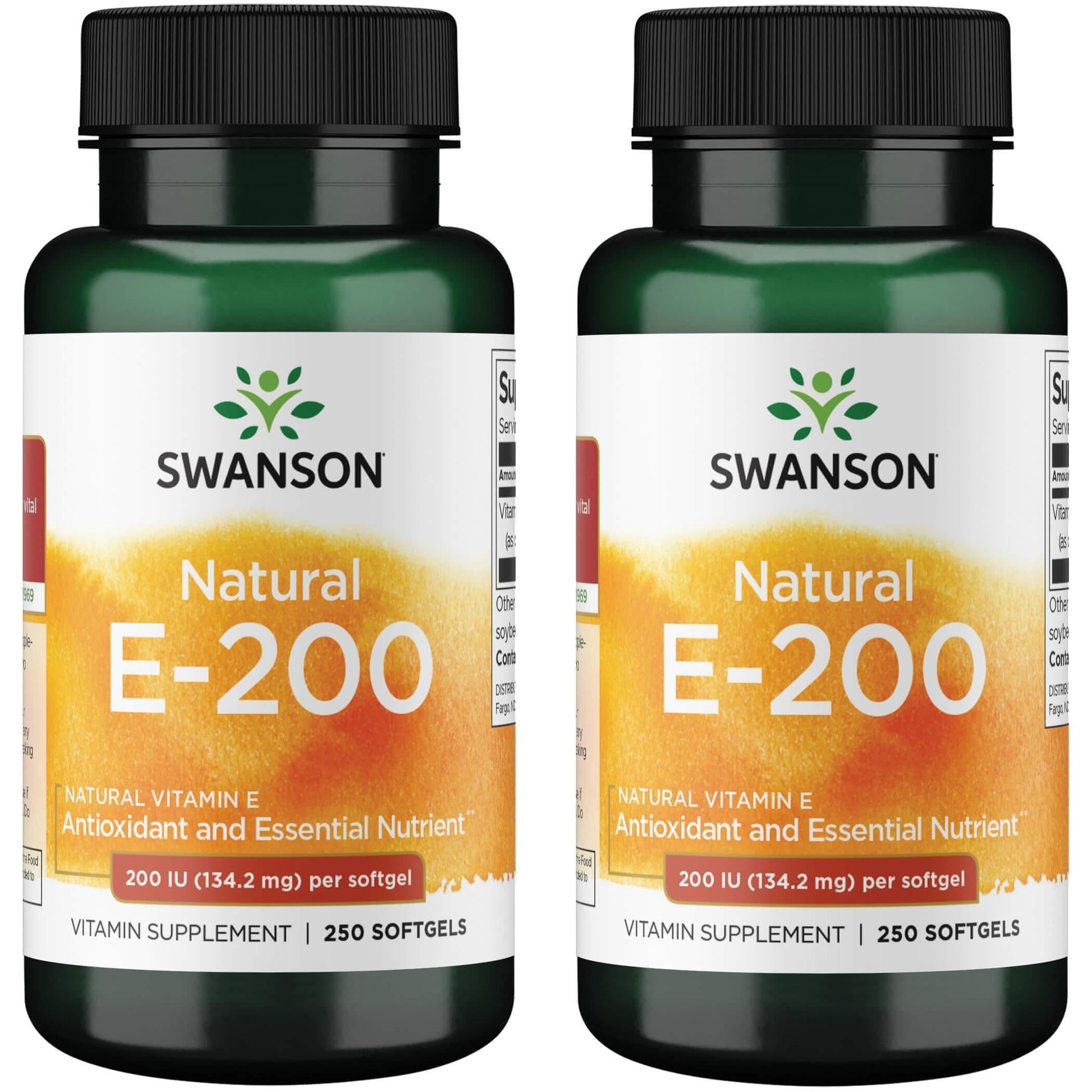 Swanson Vitamin E Heart and Tissue Protection Softgels, 250 count