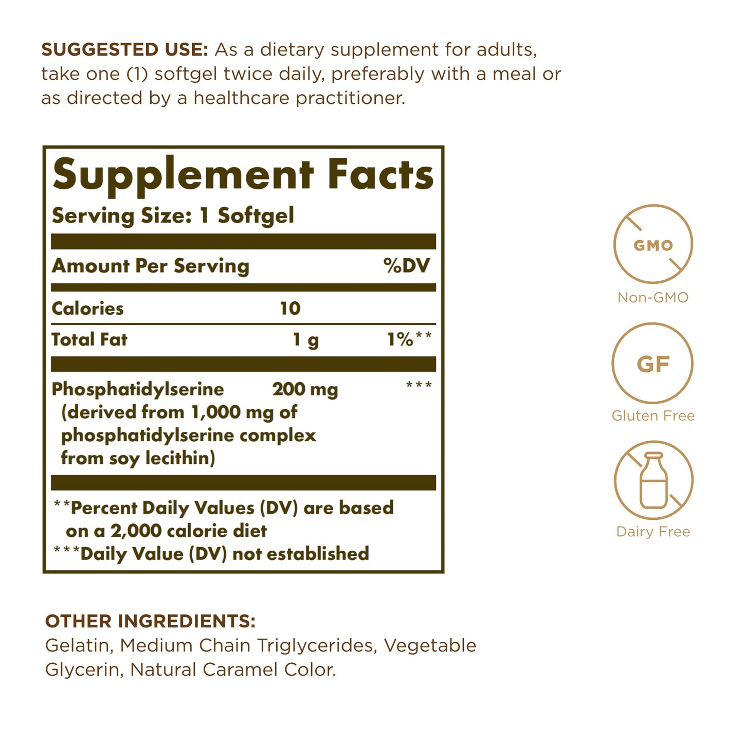 Solgar Phosphatidyl-Serine 200 mg Softgels 120