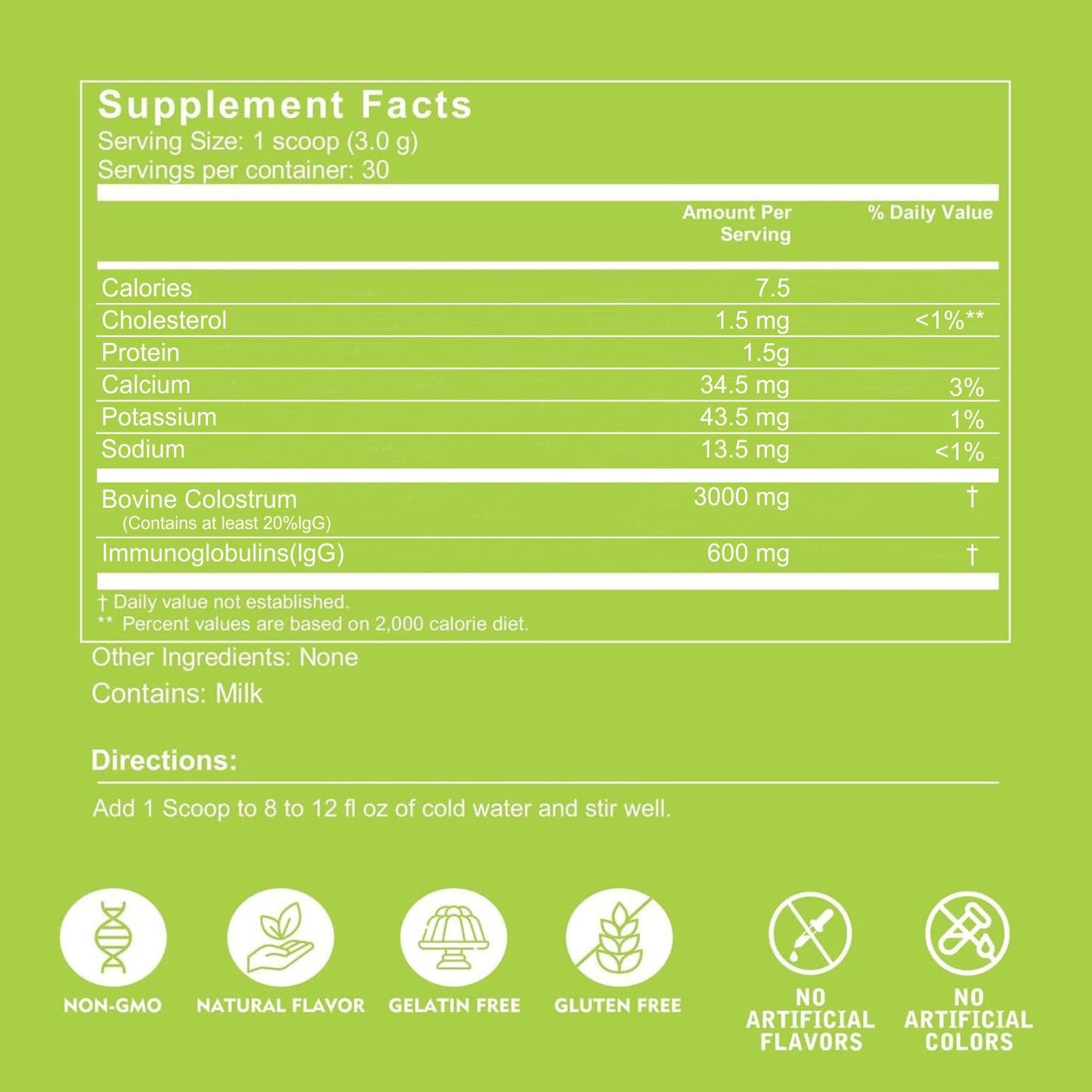 VITINITY Grass Fed Bovine Colostrum Powder 2 Pack