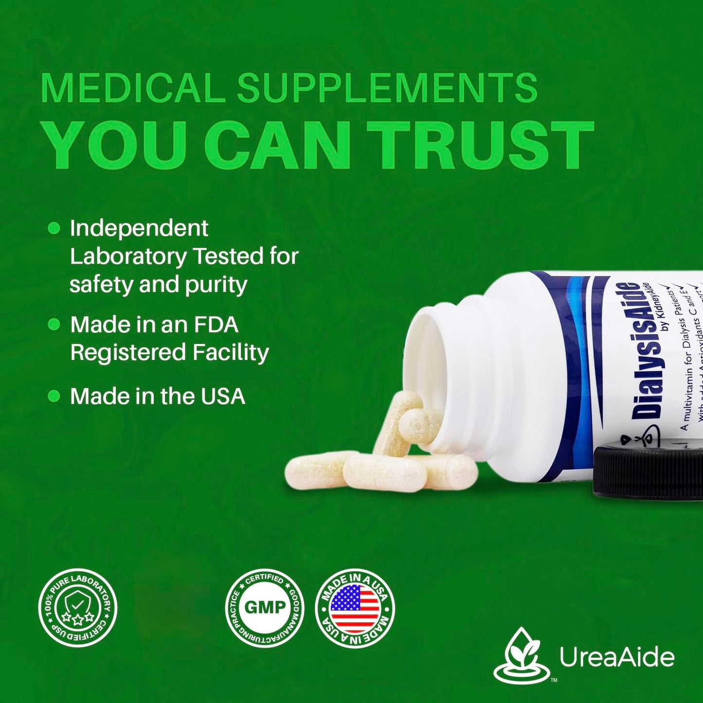 KidneyAide Renal Replacement Therapy Complete Multivitamin Capsule 60 Count