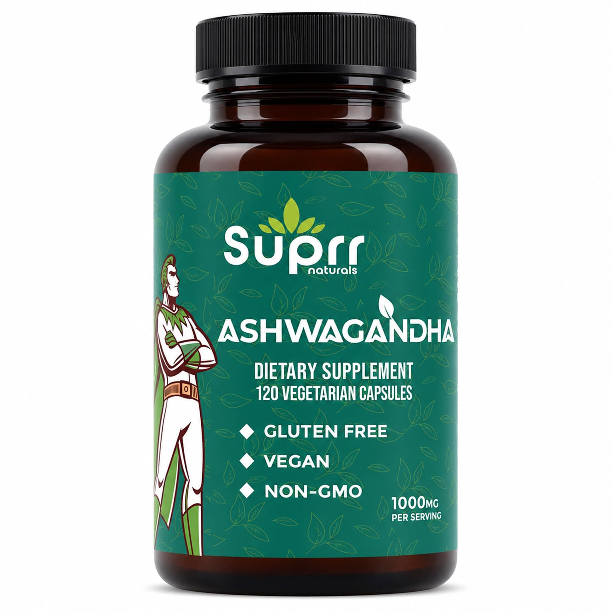 suprr naturals Ashwagandha 1000mg Capsules 120 Count