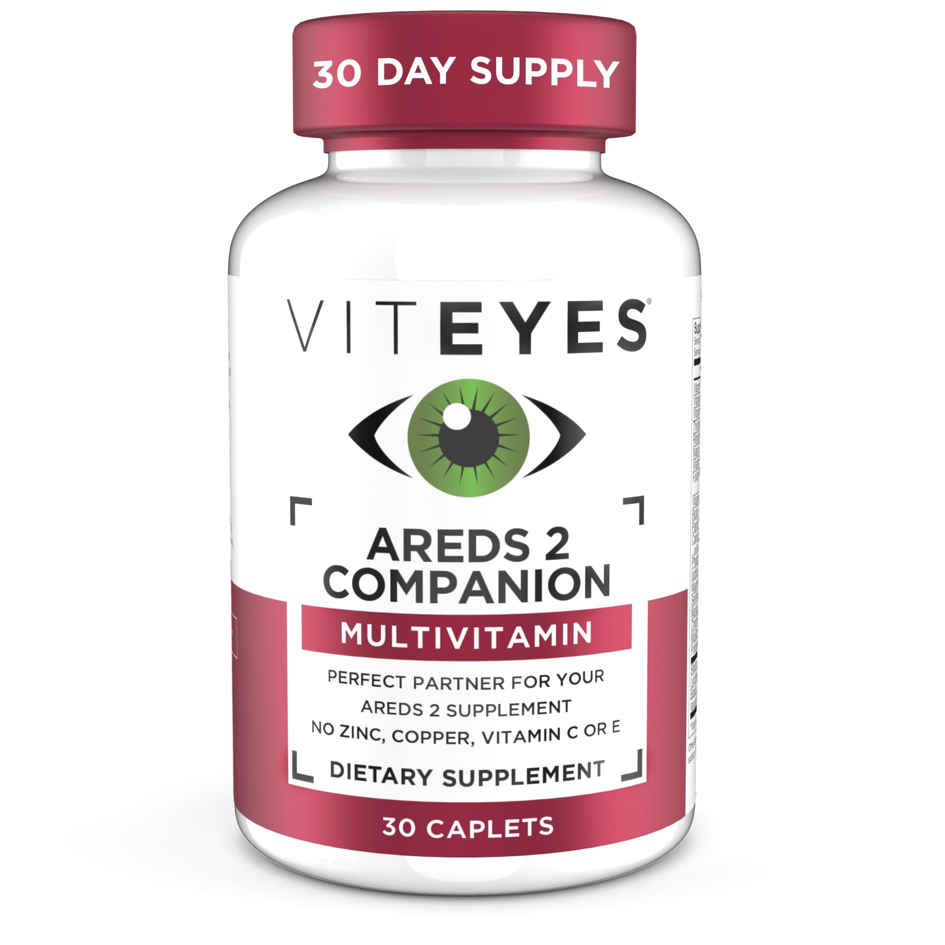 Viteyes Classic AREDS 2 Companion Multivitamin Caplets, 30 Count