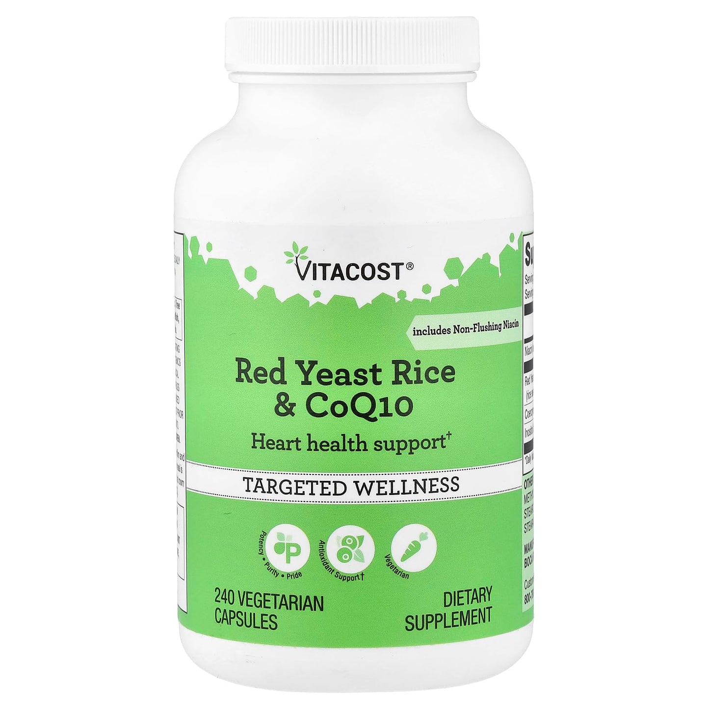 Vitacost Red Yeast Rice & CoQ10 Capsules, 240 Count
