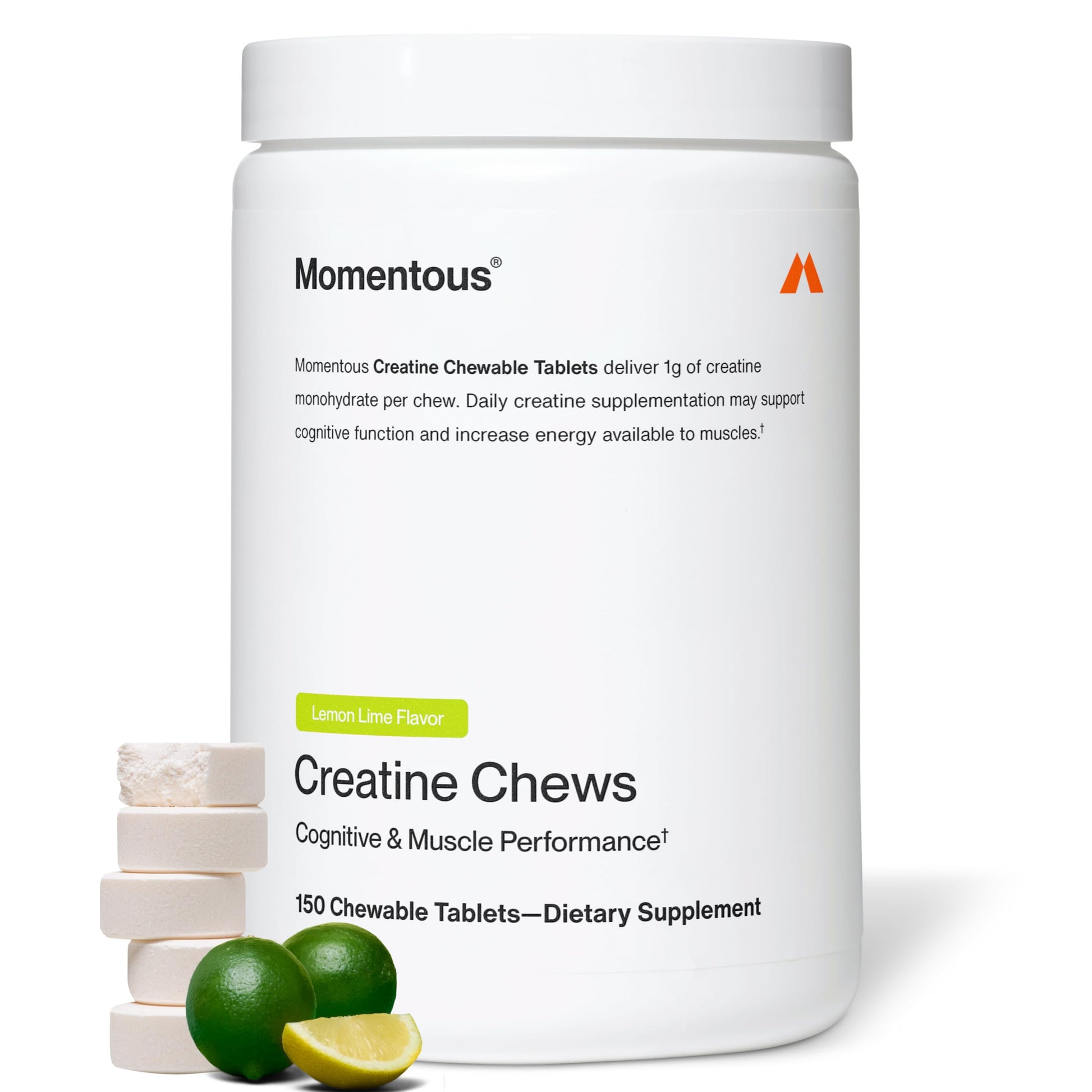 Momentous Creatine Monohydrate Chews Tablets 150