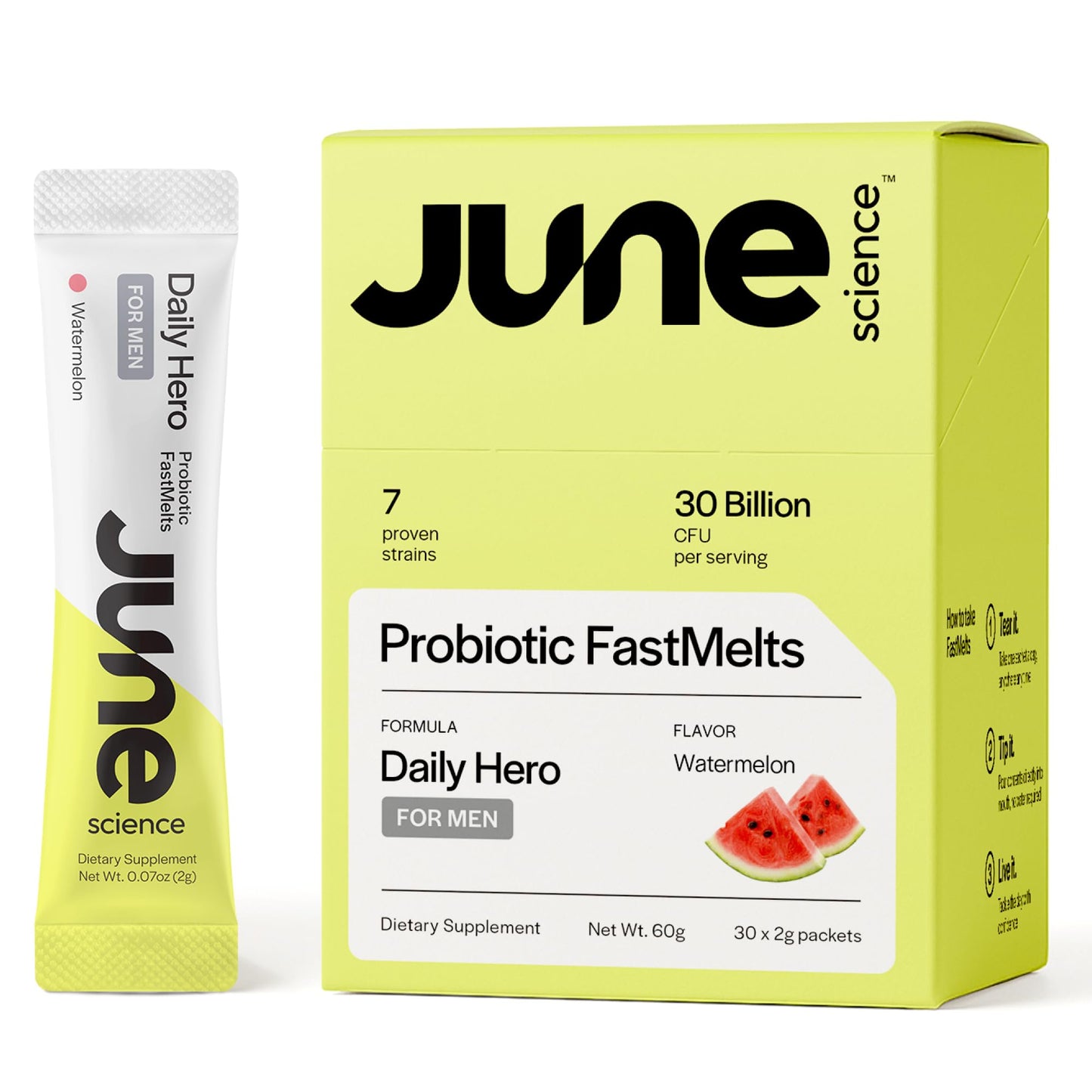 June Science Daily Hero for Men Powder 2.1 oz
