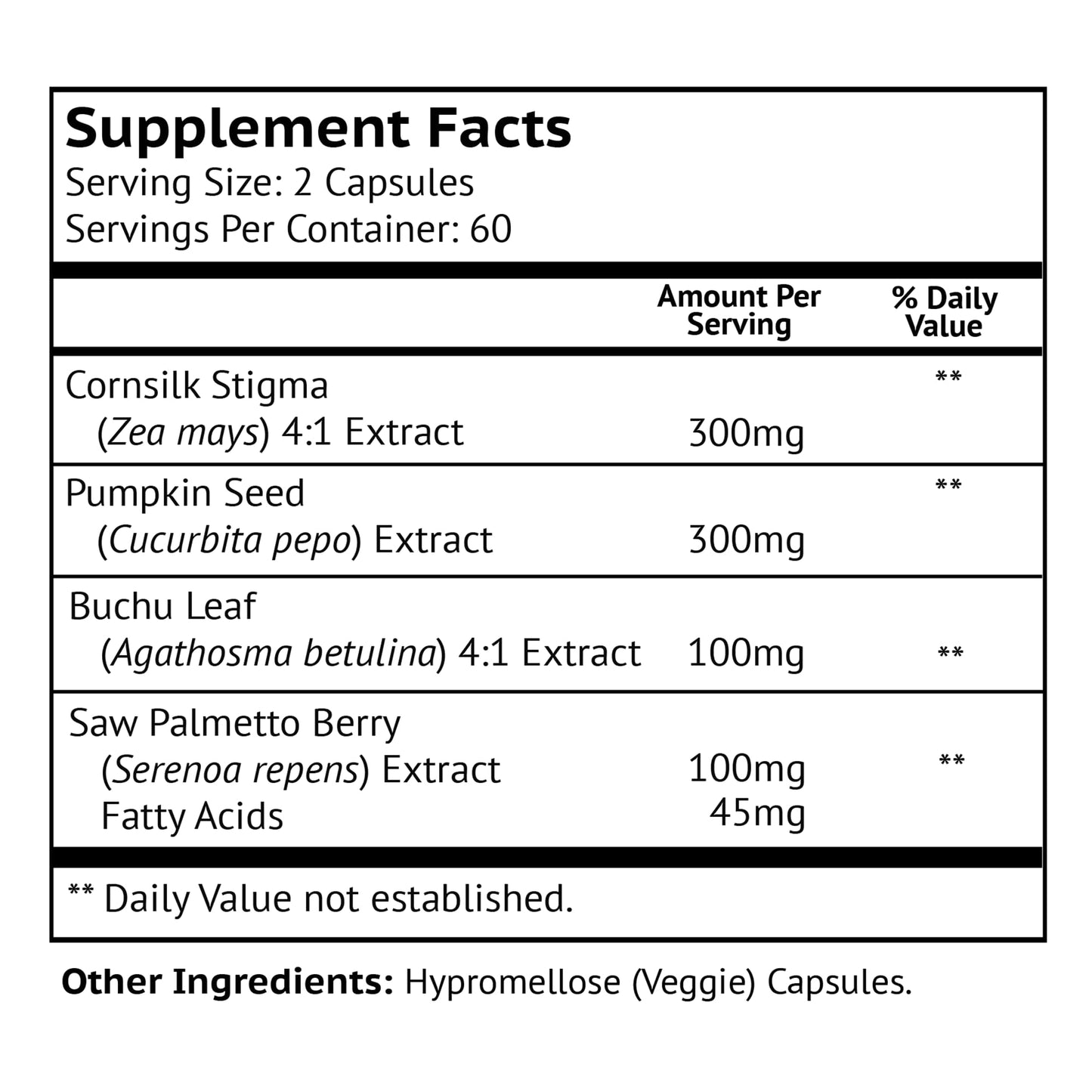 Biolor Bladder Control Supplements - Urinary Support Capsules, 120 Count