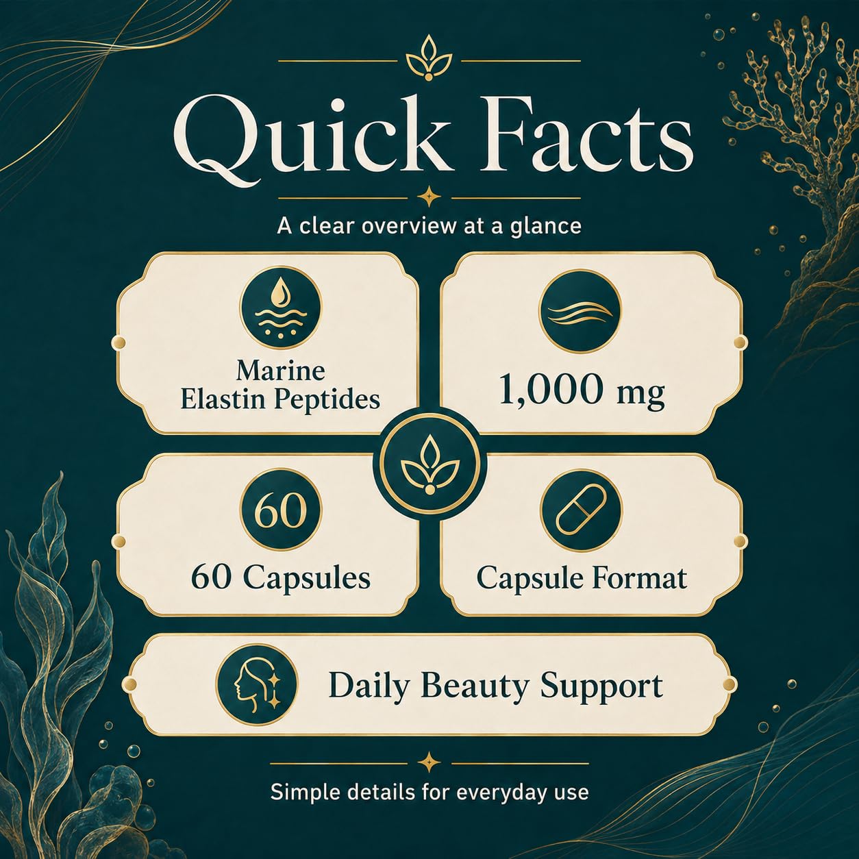 Kuri Nuka Elastin Peptides Daily Beauty Support Capsules 60