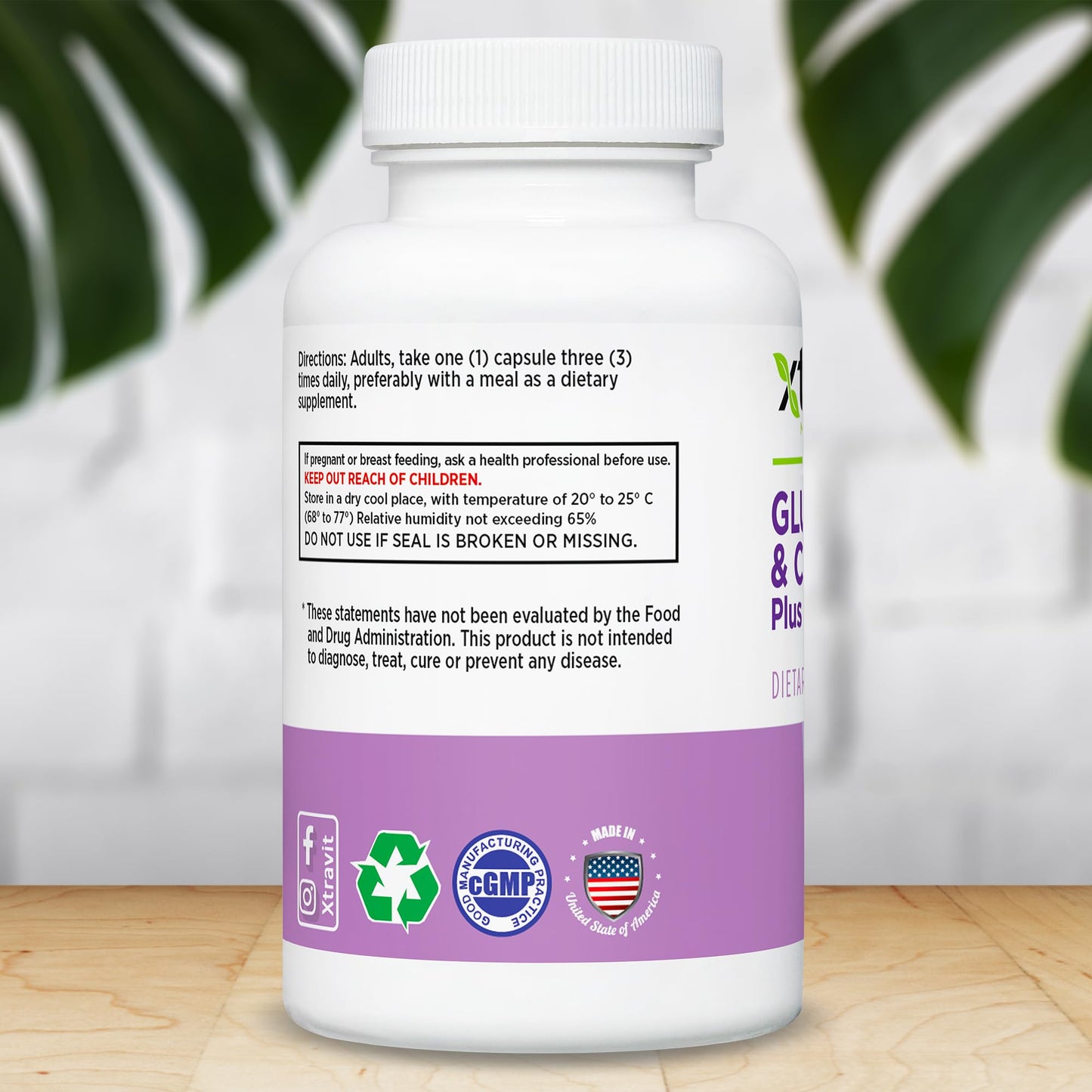 Xtravit Glucosamine Chondroitin MSM Capsules, 60 Capsules