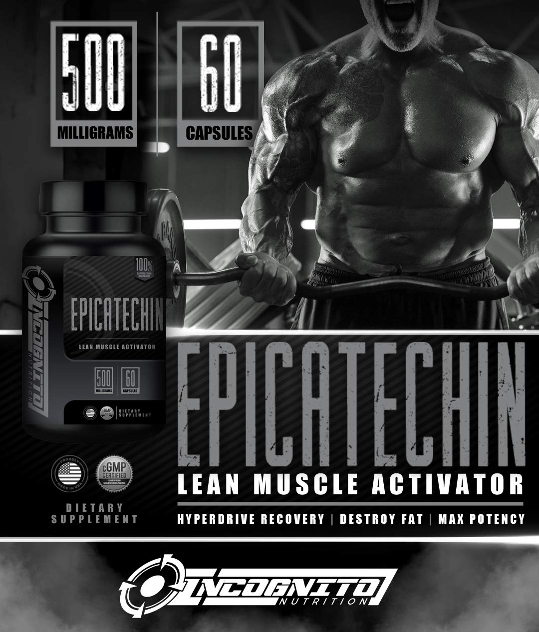 INCOGNITO NUTRITION Epicatechin Capsule, 60 Count