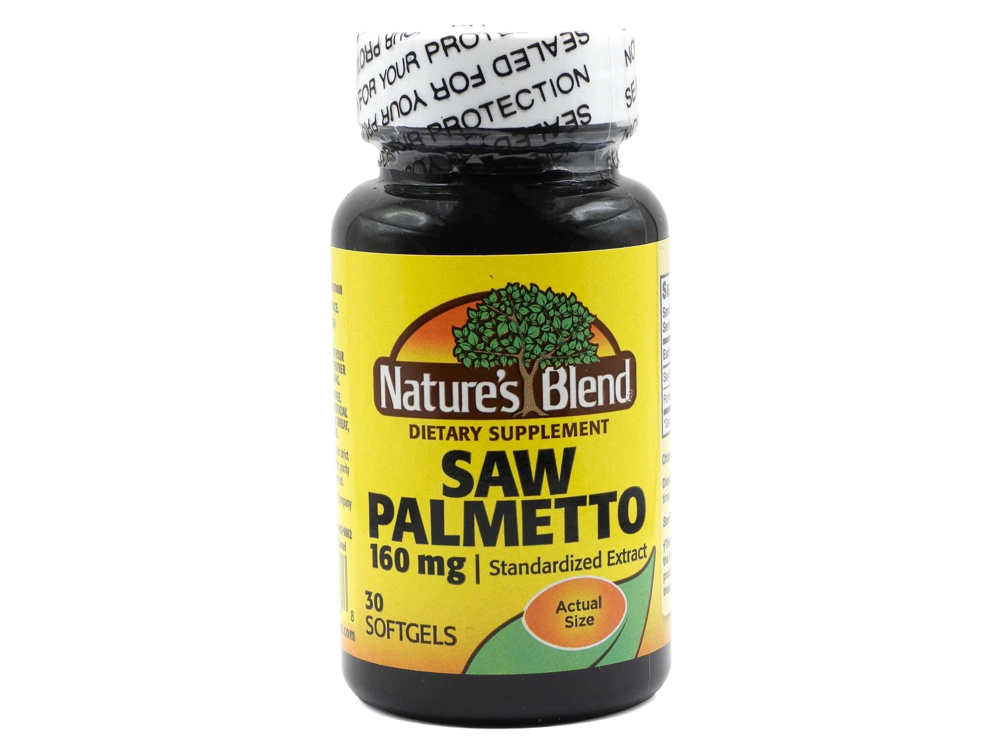 Nature's Blend Saw Palmetto 160 mg Softgel, 30 Count