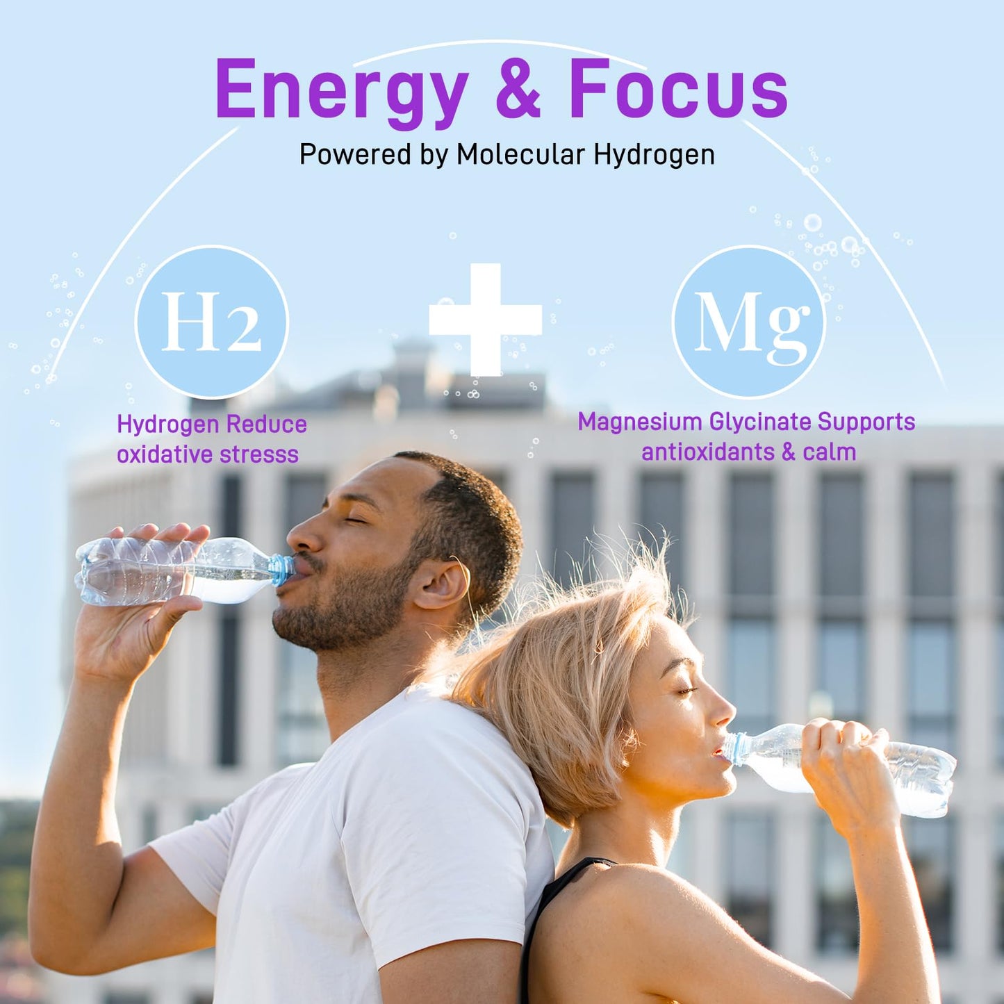Kedicy Hydrogen Water Tablets, 8 PPM, Magnesium Glycinate Base, 90 Tablets