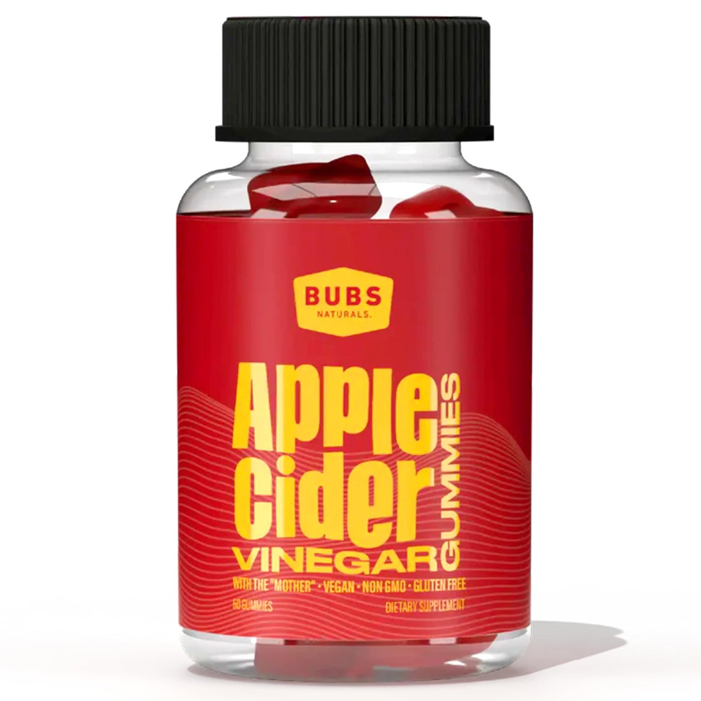BUBS Naturals Apple Cider Vinegar Gummies with The Mother, 60 Count