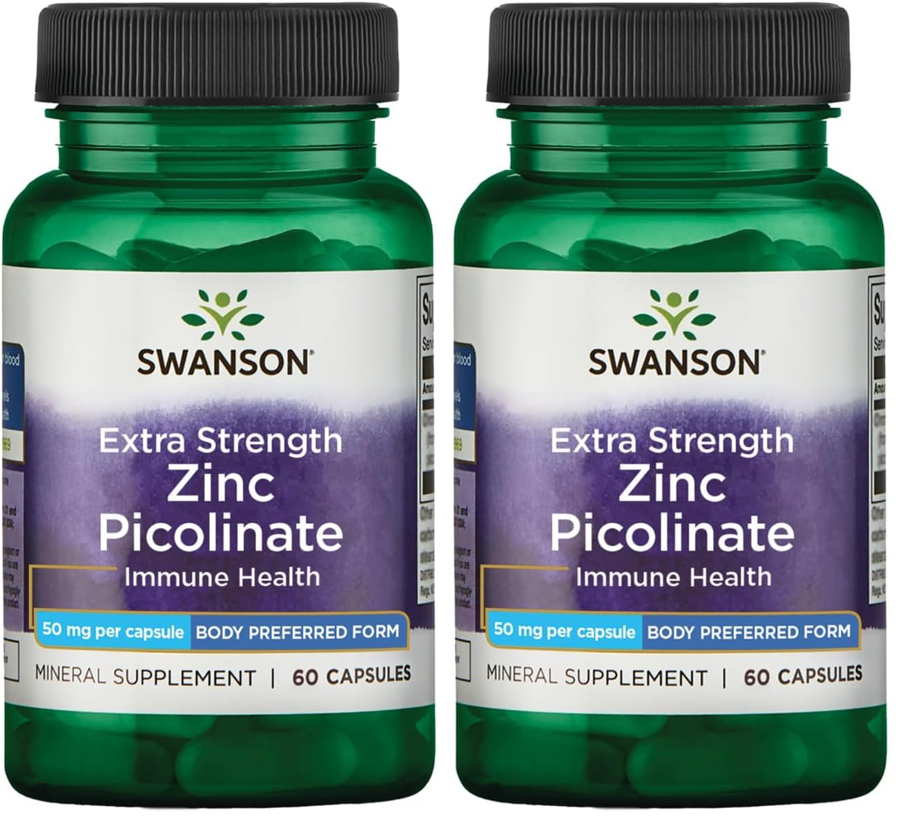Swanson Premium Brand Zinc Picolinate Capsules 120