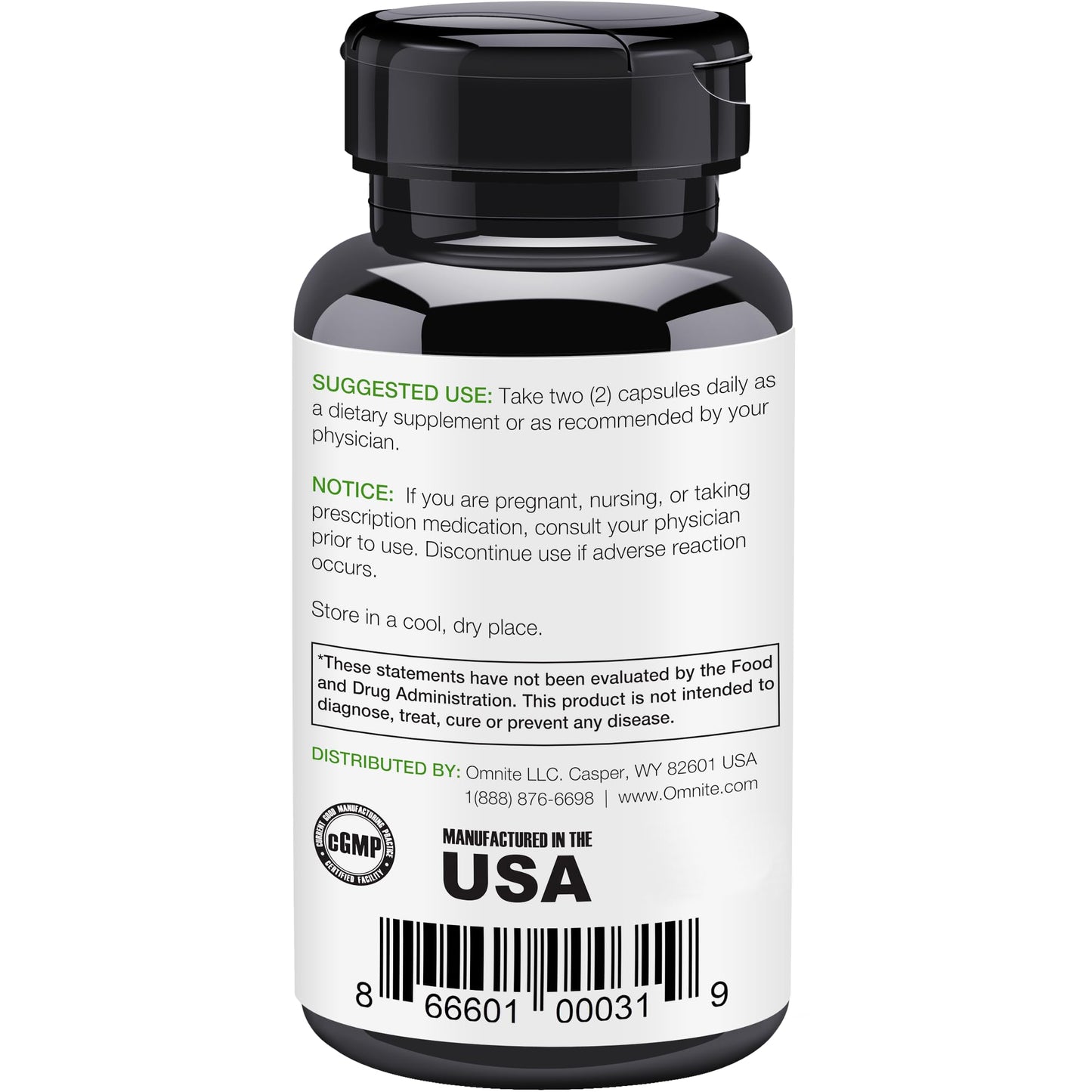 Omnite Omnibreathe NAC 600mg Capsule 60 Count