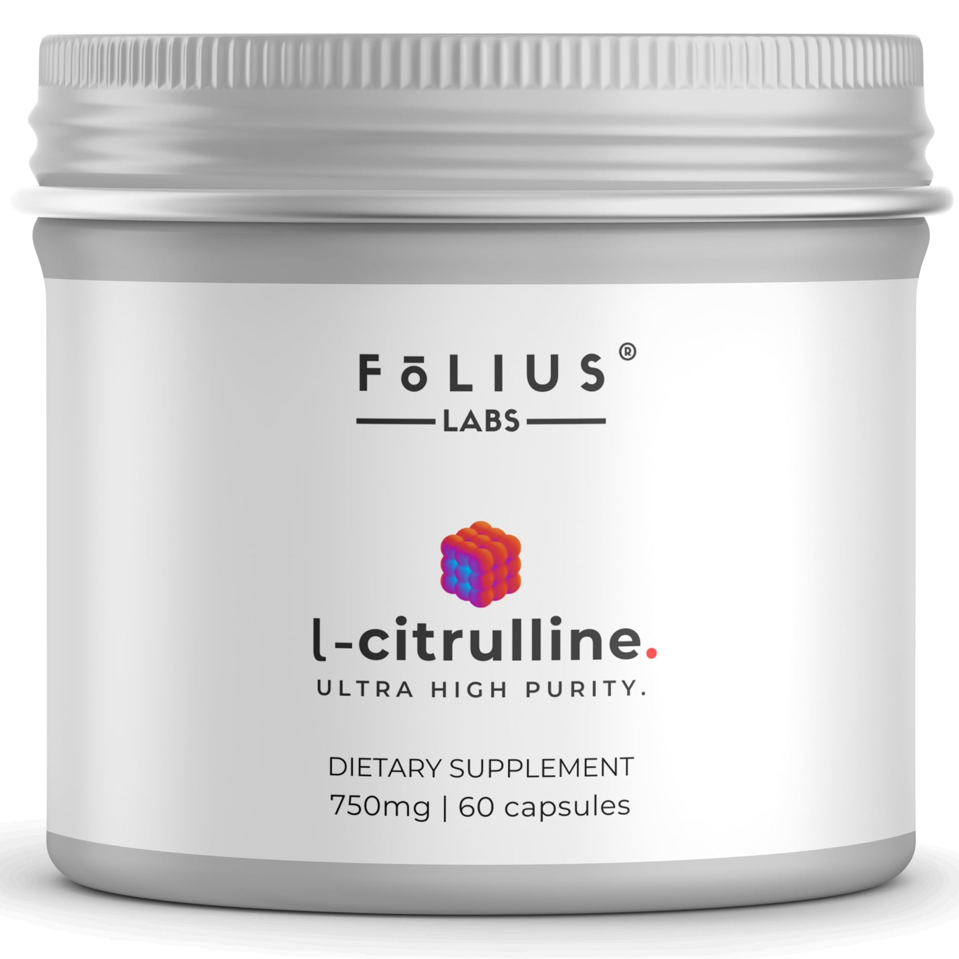 FOLIUS LABS L-Citrulline Supplement, 60 Veg Capsules