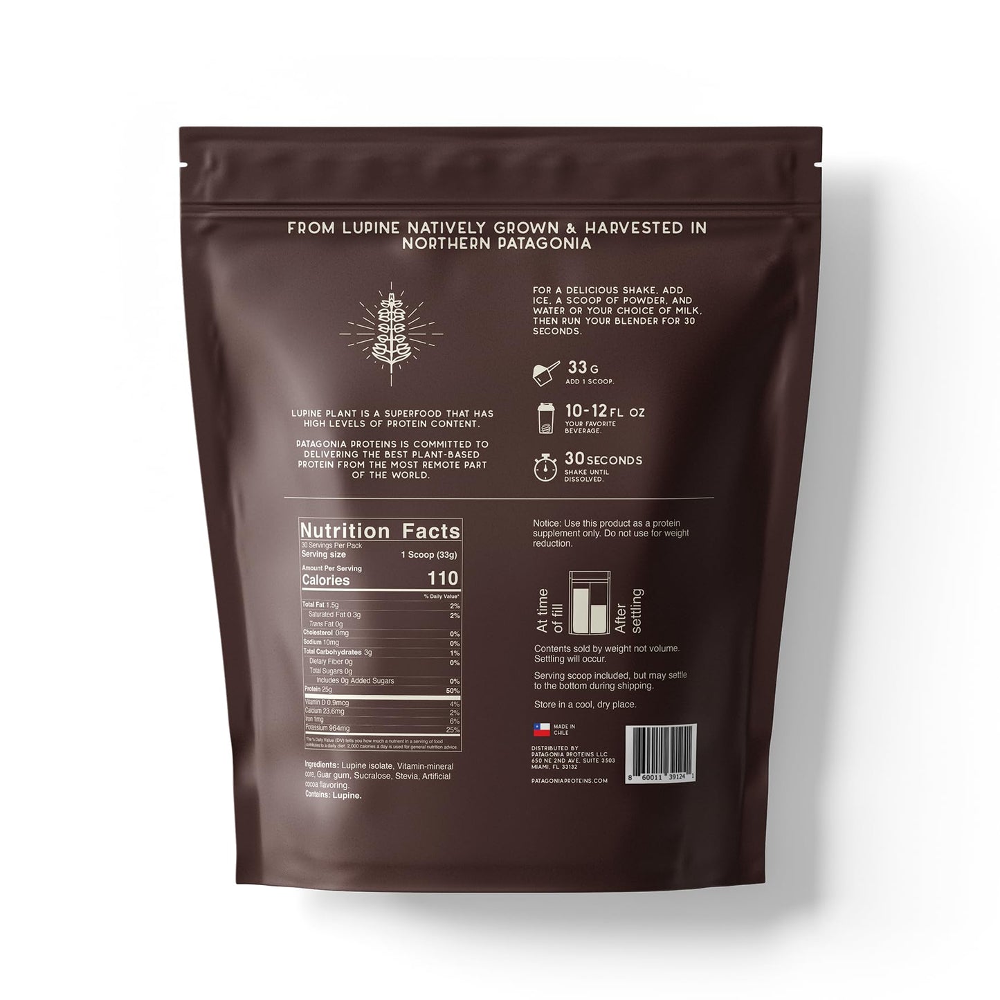 Patagonia Proteins Vegan Protein Harvested in Patagonia Powder 35.2 oz