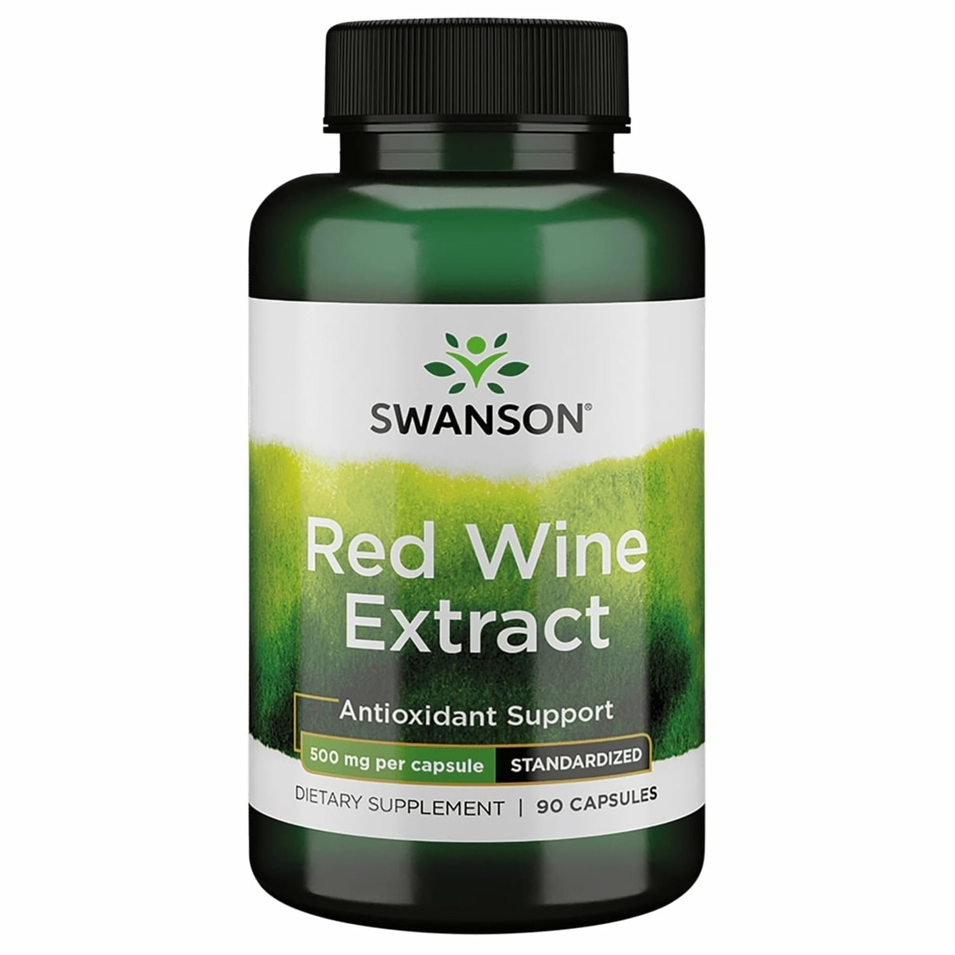 Swanson Red Wine Extract 500 Milligrams Capsules 90 Count