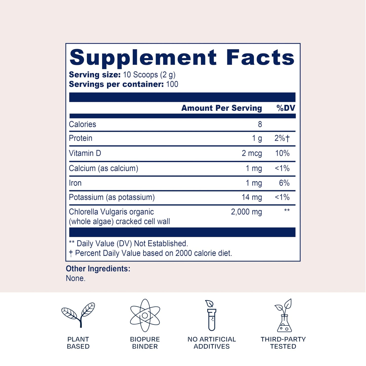 BioPure Chlorella Vulgaris Powder, 7.0548
